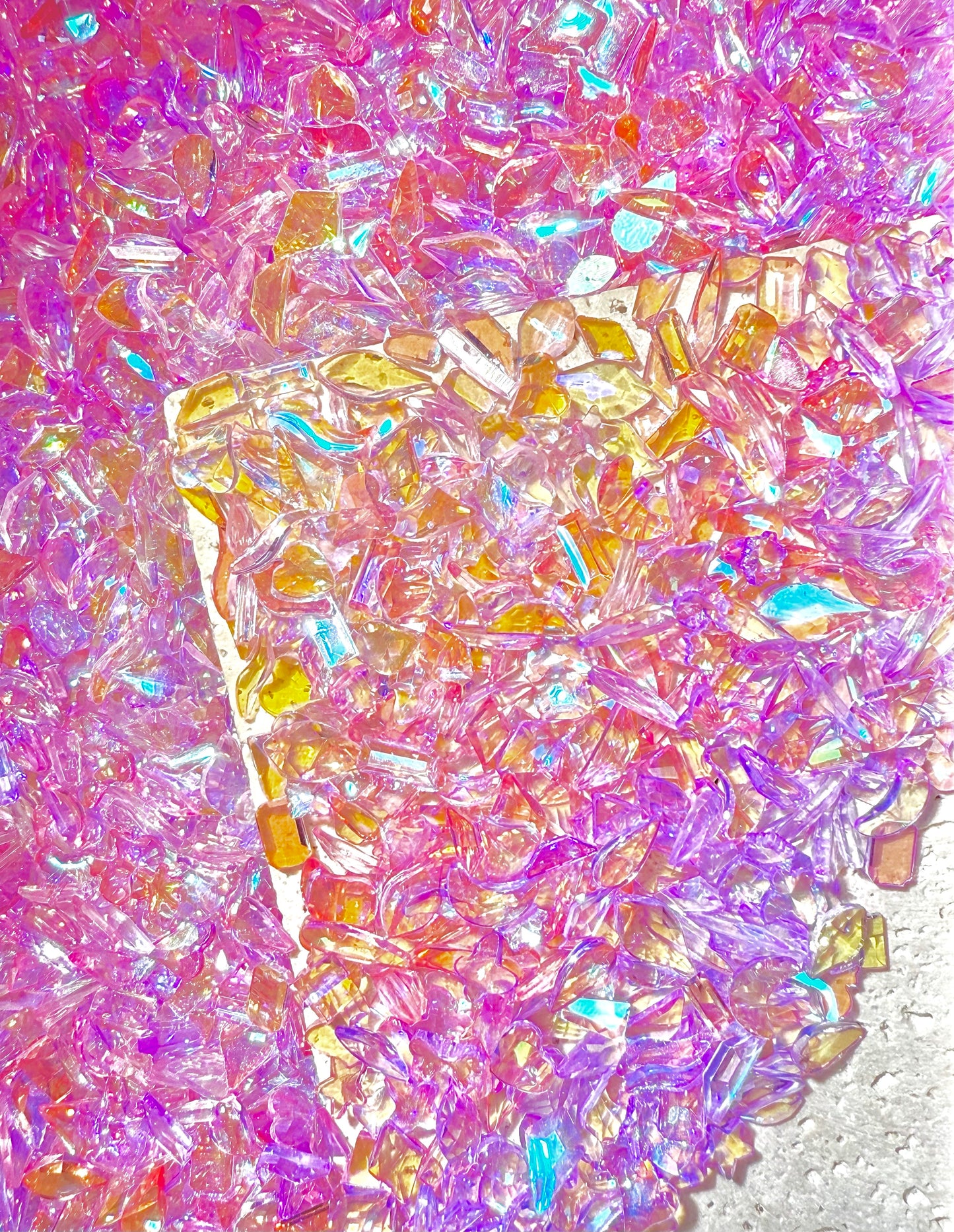 【Aurora Flakes】Transparent shining resin in all shapes, Nail art/Craft supplies, display