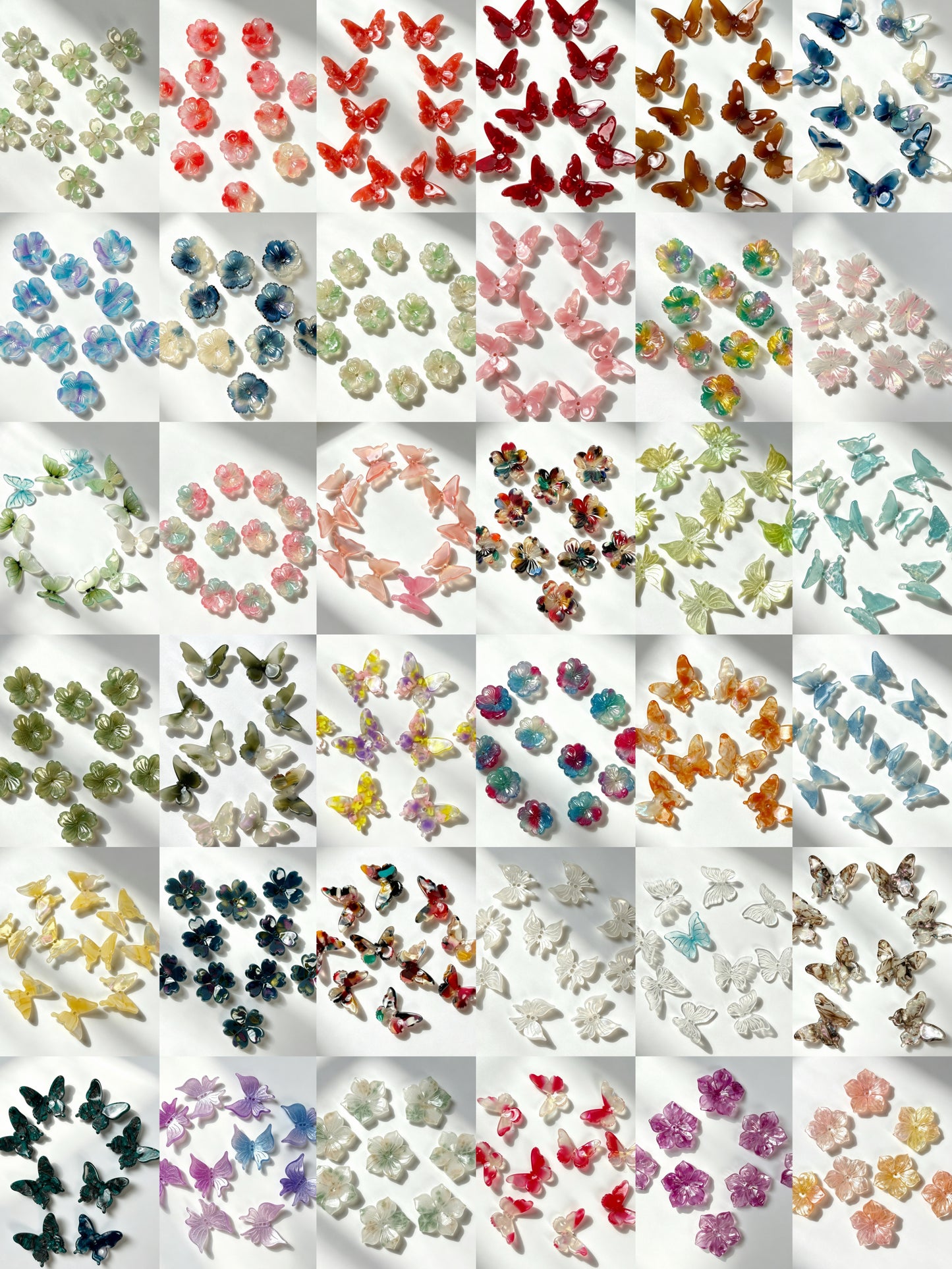 A42【Happy Acetate】plant-based cellulose, hand polished premium beads