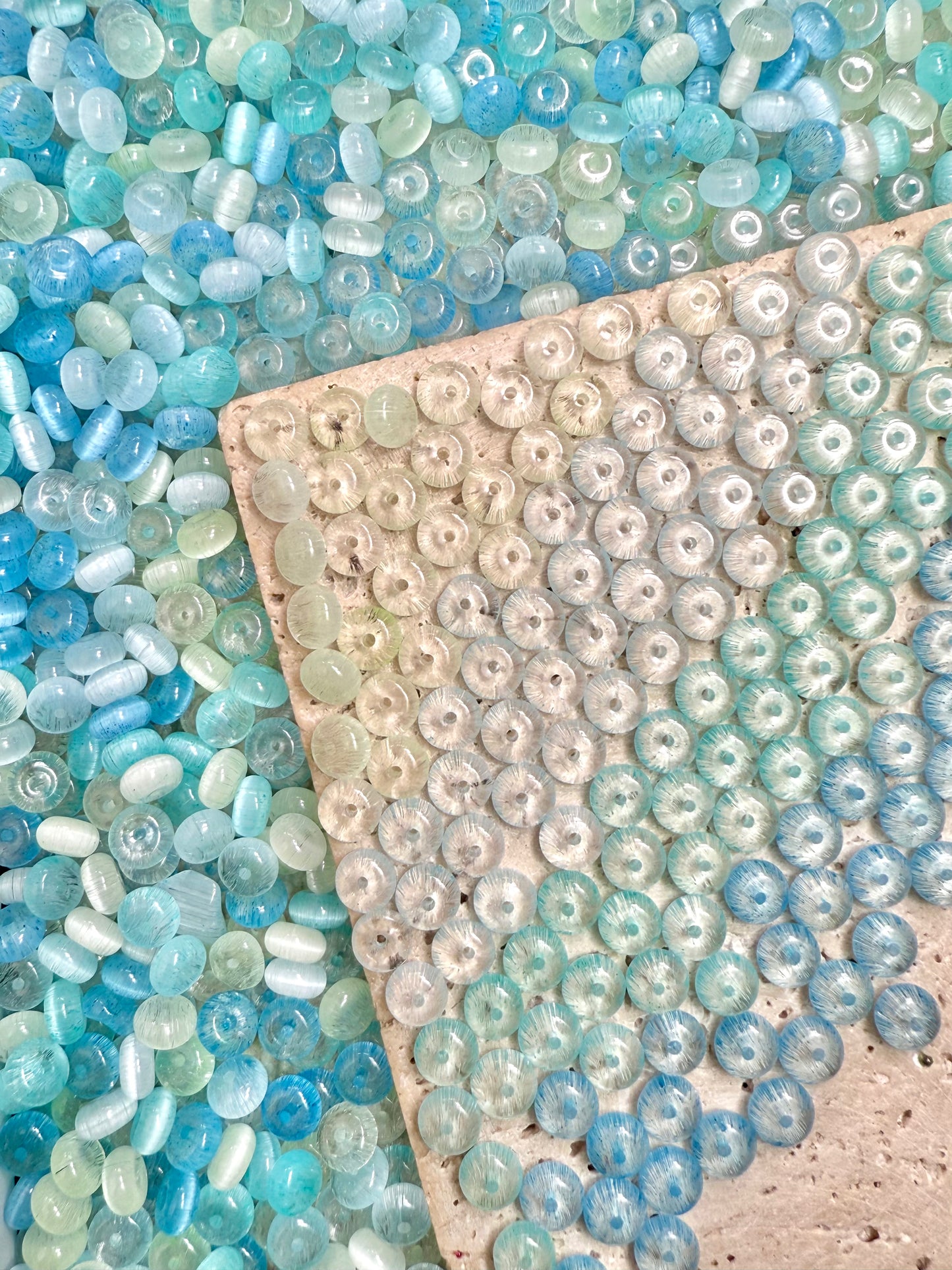 【Medium Cats Eye】6mm glass cats-eye beads mix, earring, bracelet, necklace, keychain