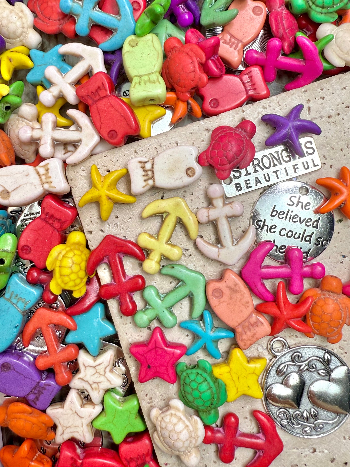 【Graveyard Keeper】stone beads, skull/bones/leaves/butterflies etc