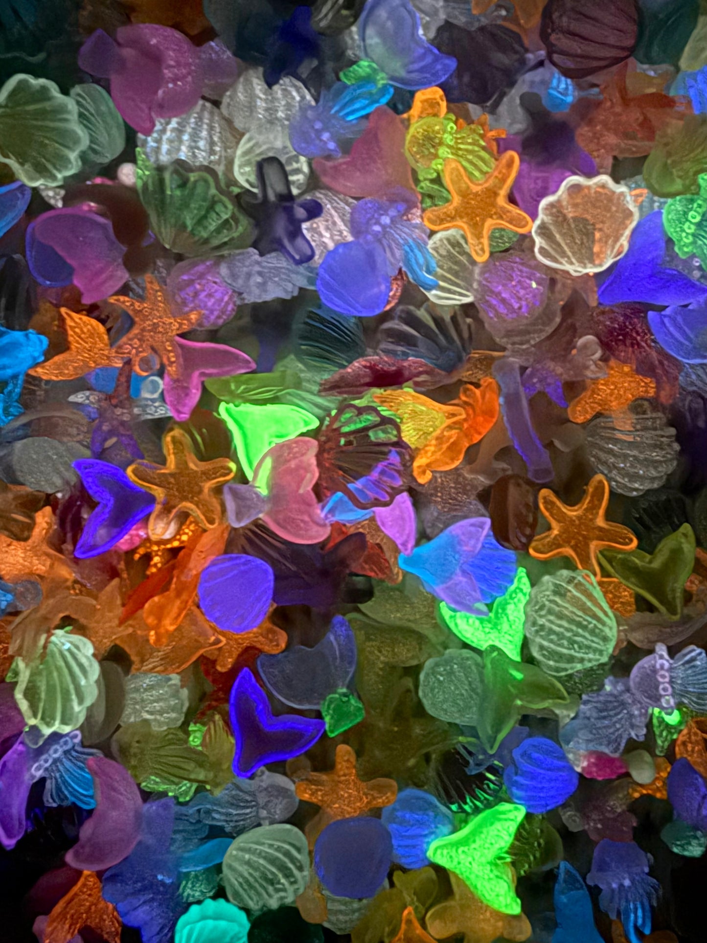 【Blue Blues】Résine lumineuse pastel, fournitures pour nail art/artisanat