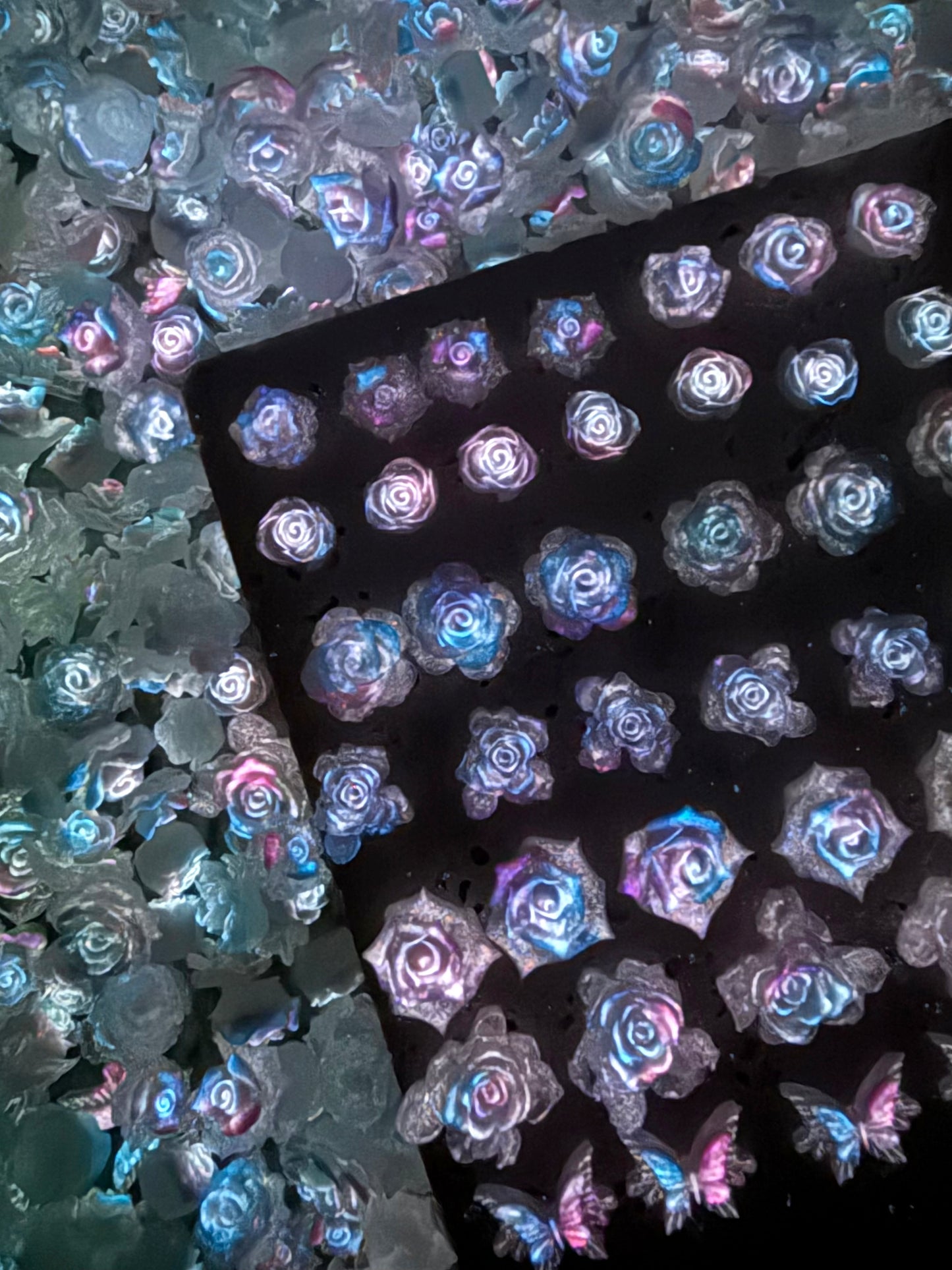 【Hothouse Flower】soft luminous resin mix,  Nail art/Craft supplies