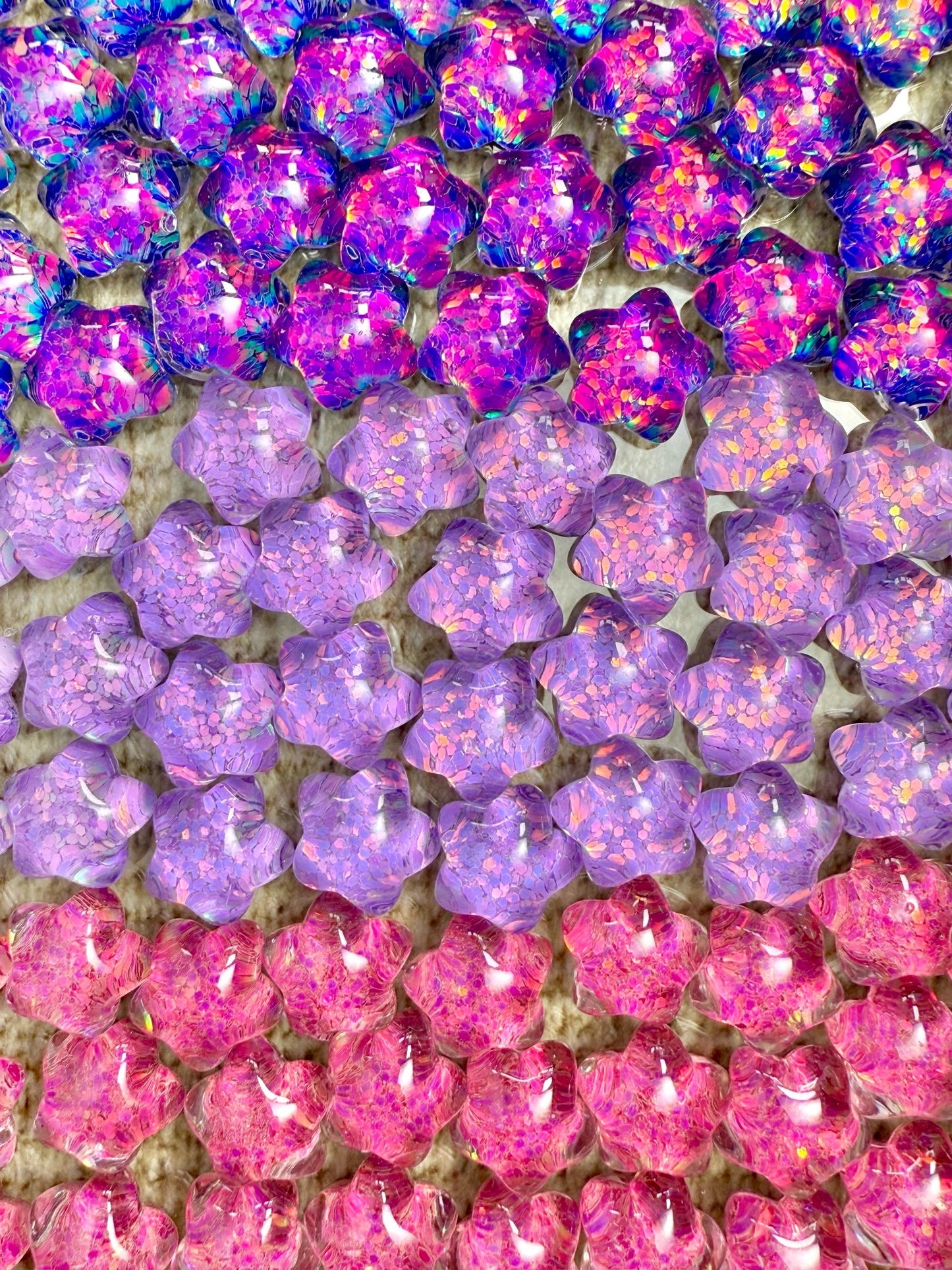 【Jardin de Monet】Mélange de fleurs en résine Lumi de luxe 20 mm 10 couleurs, décoration de cadre, affichage, choix de cadeau