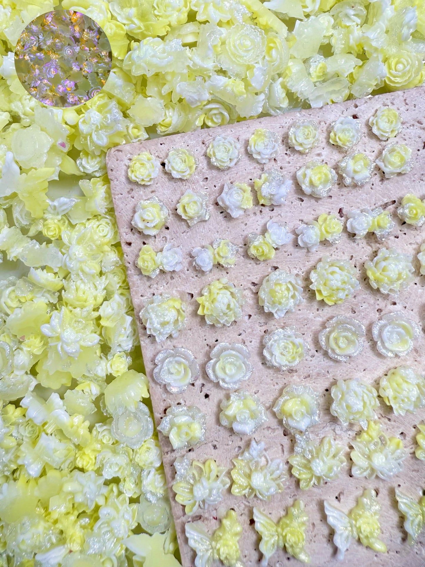 【Hothouse Flower】soft luminous resin mix,  Nail art/Craft supplies