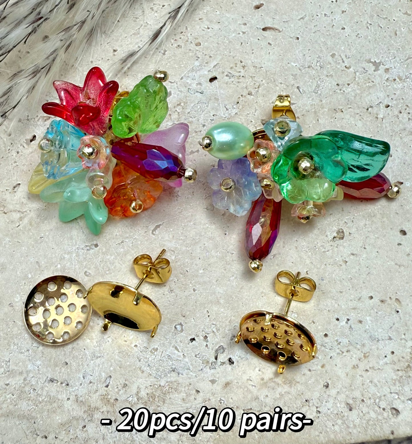 【Wear-Resistant Supplies】white gold/yellow gold plated brass charms