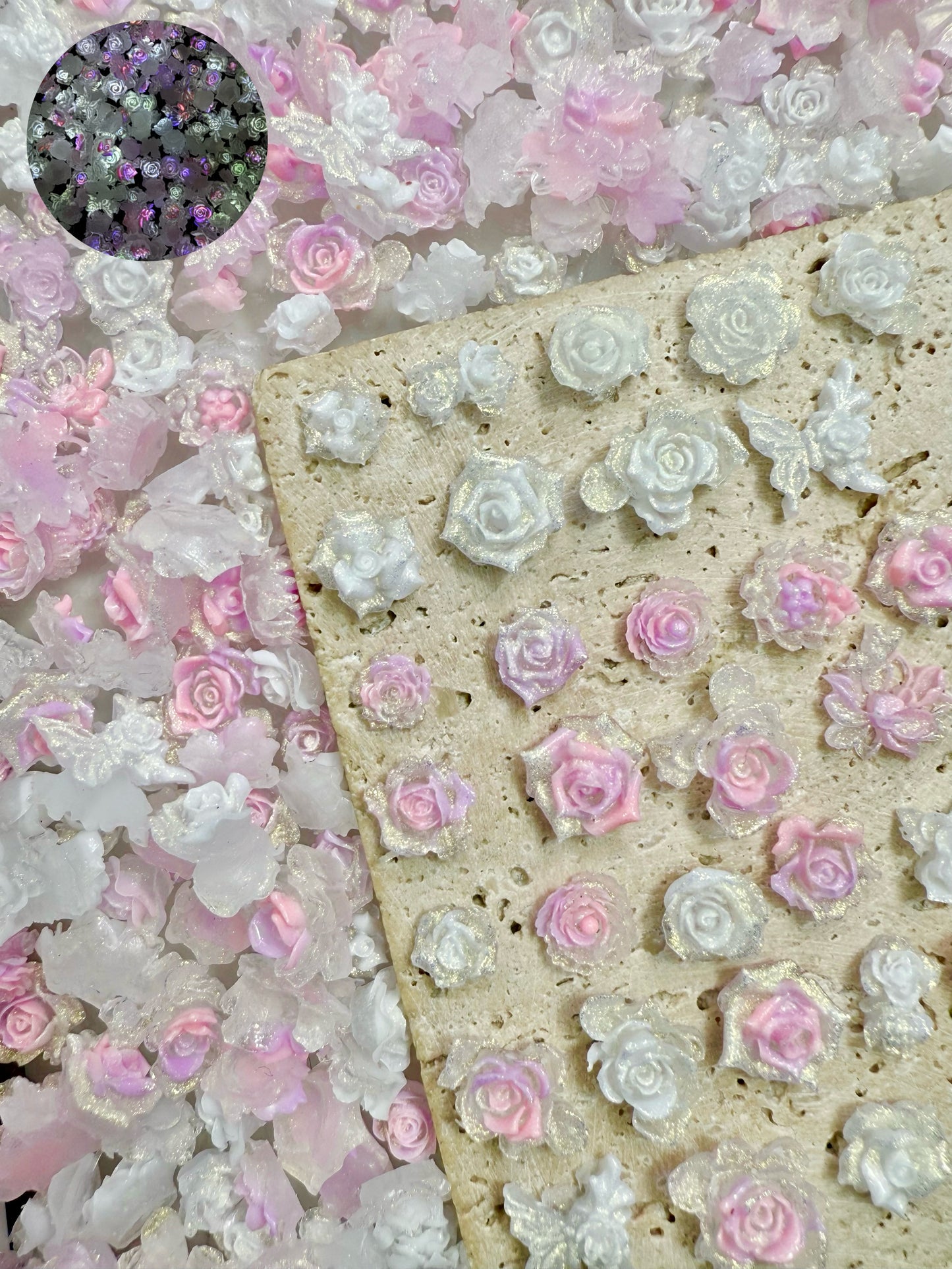 【Hothouse Flower】soft luminous resin mix,  Nail art/Craft supplies