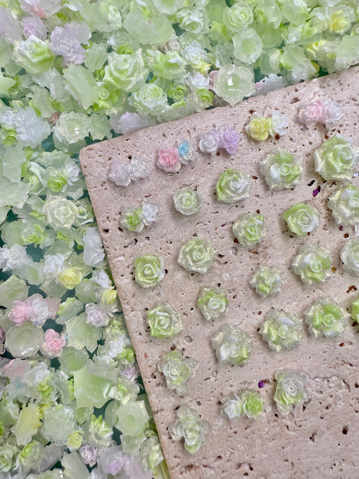 【Hothouse Flower】soft luminous resin mix,  Nail art/Craft supplies