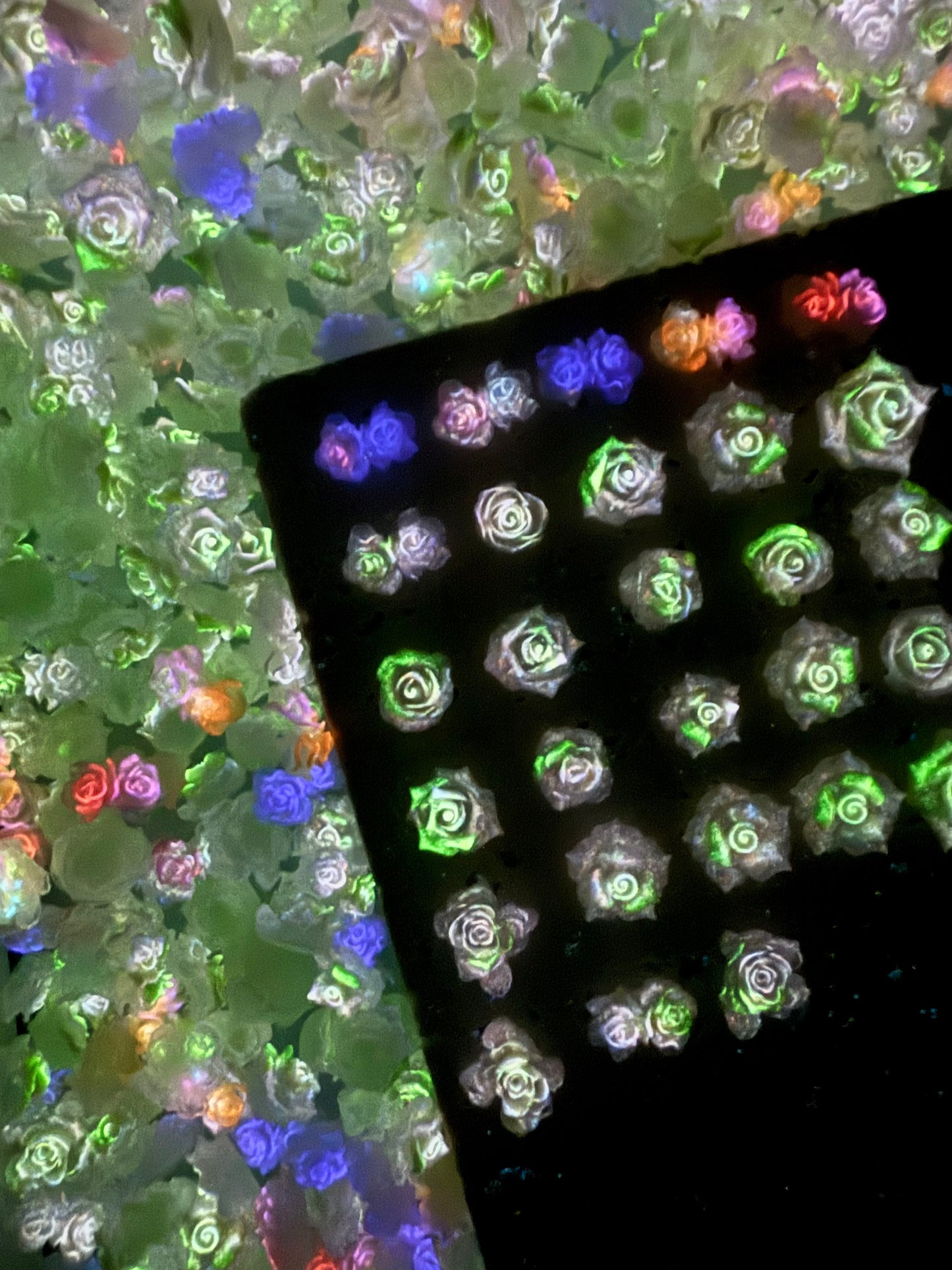 【Hothouse Flower】soft luminous resin mix,  Nail art/Craft supplies