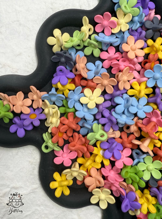 【Flora Sea】Mix Drilled Acrylics pearl/petal/butterfly/starfish/cross for bracelet, necklace, wreath, keychain, display, hairpin etc