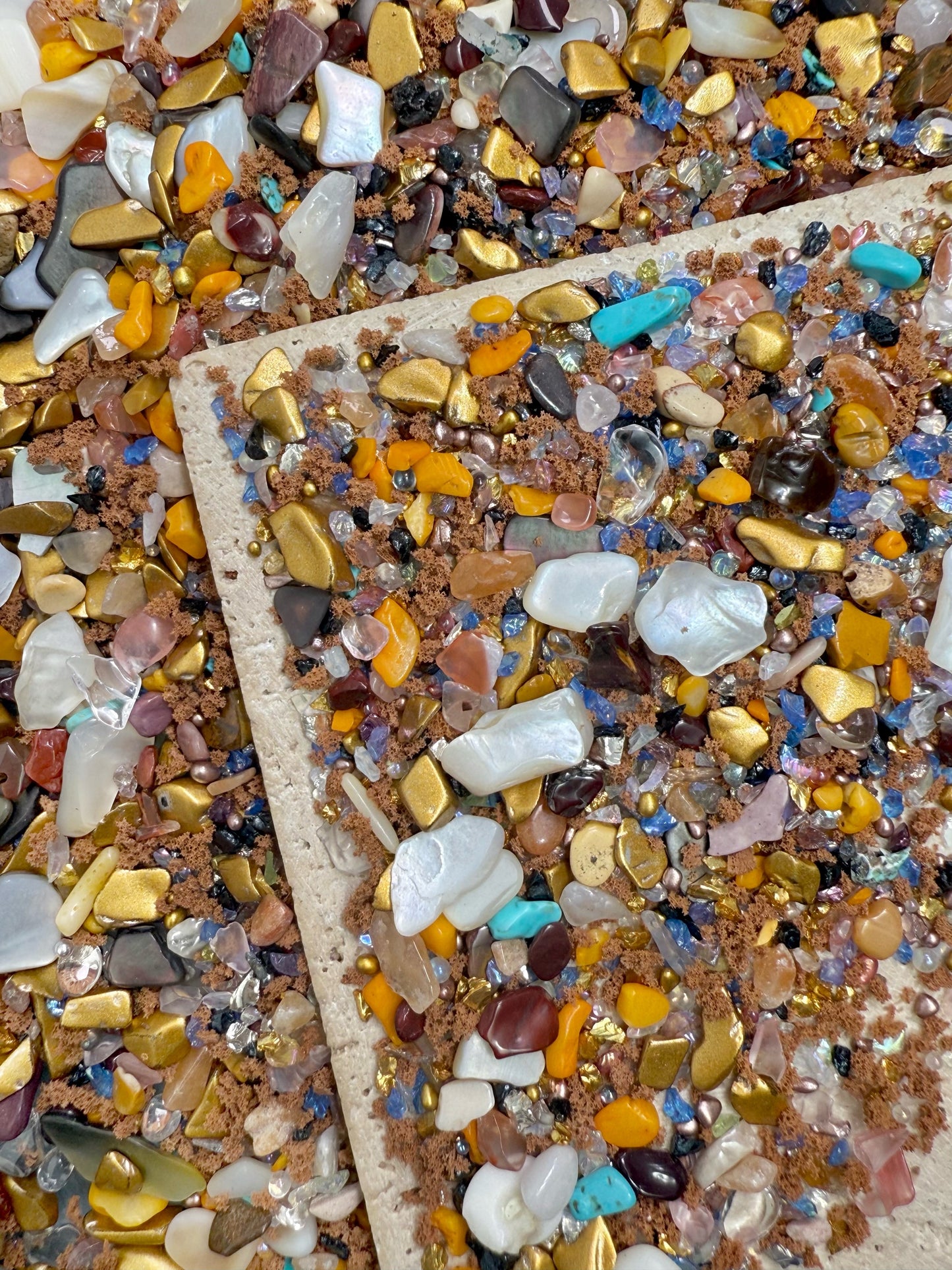 【Crystal Sandi】DIY crushed crystal/shell gravels DIY Nail materials, resin making or display