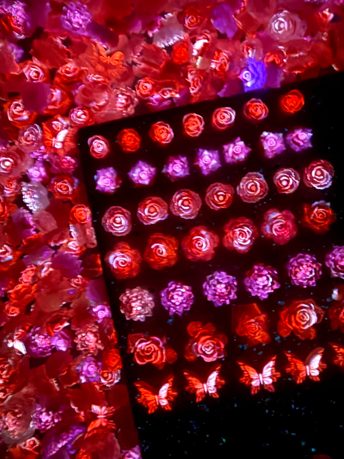 【Hothouse Flower】soft luminous resin mix,  Nail art/Craft supplies