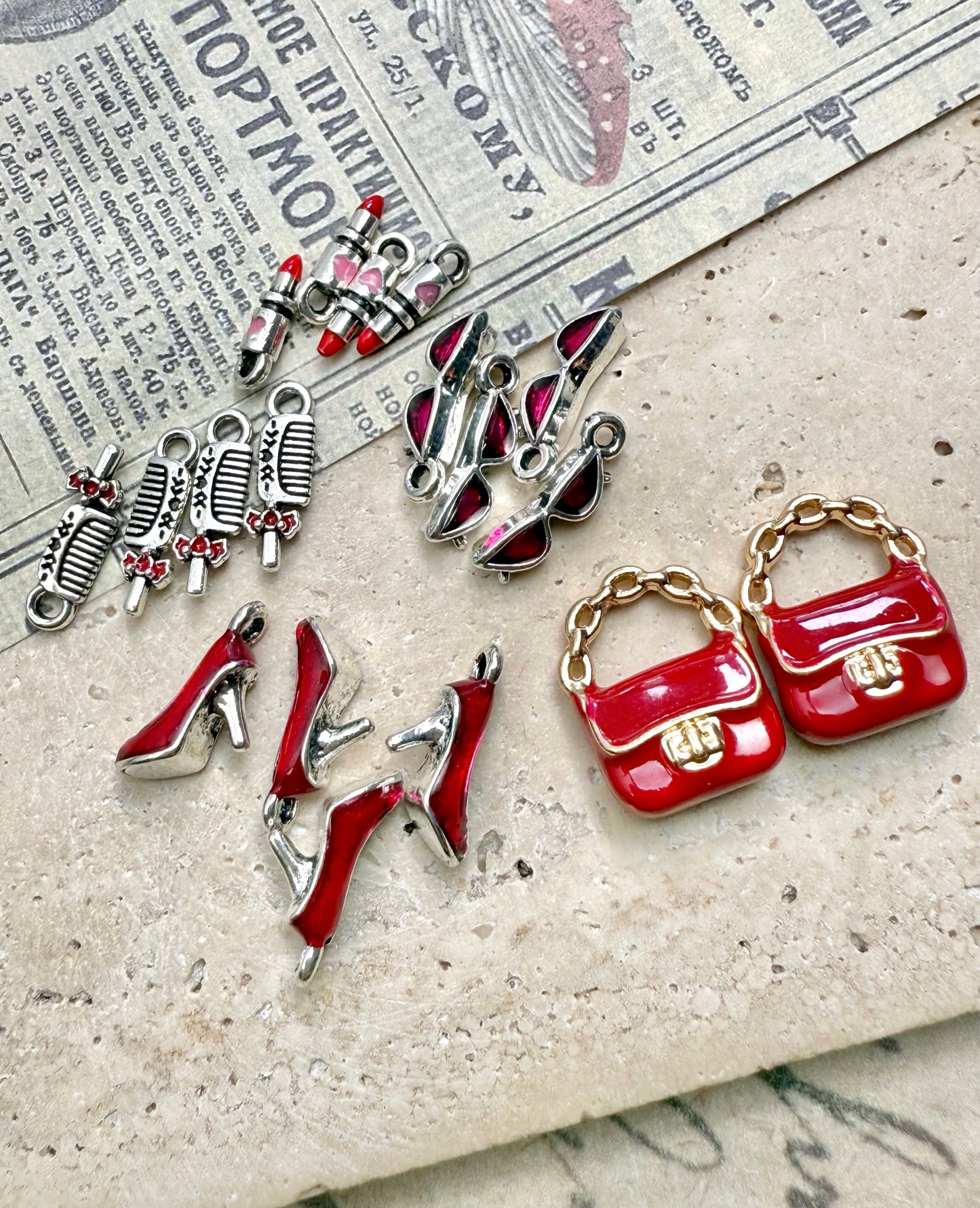 A001.NEW【Metal Treasure Bag-Beads】Exquisite Metal Beads