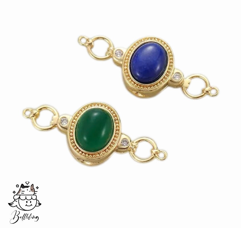 【Happy Buckle】Boucles en cuivre plaquées or véritable 18 carats, boucles fantaisie exquises résistantes à l'usure