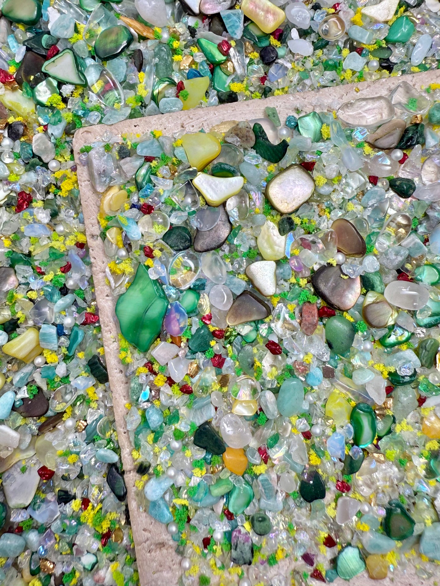 【Crystal Sandi】DIY crushed crystal/shell gravels DIY Nail materials, resin making or display