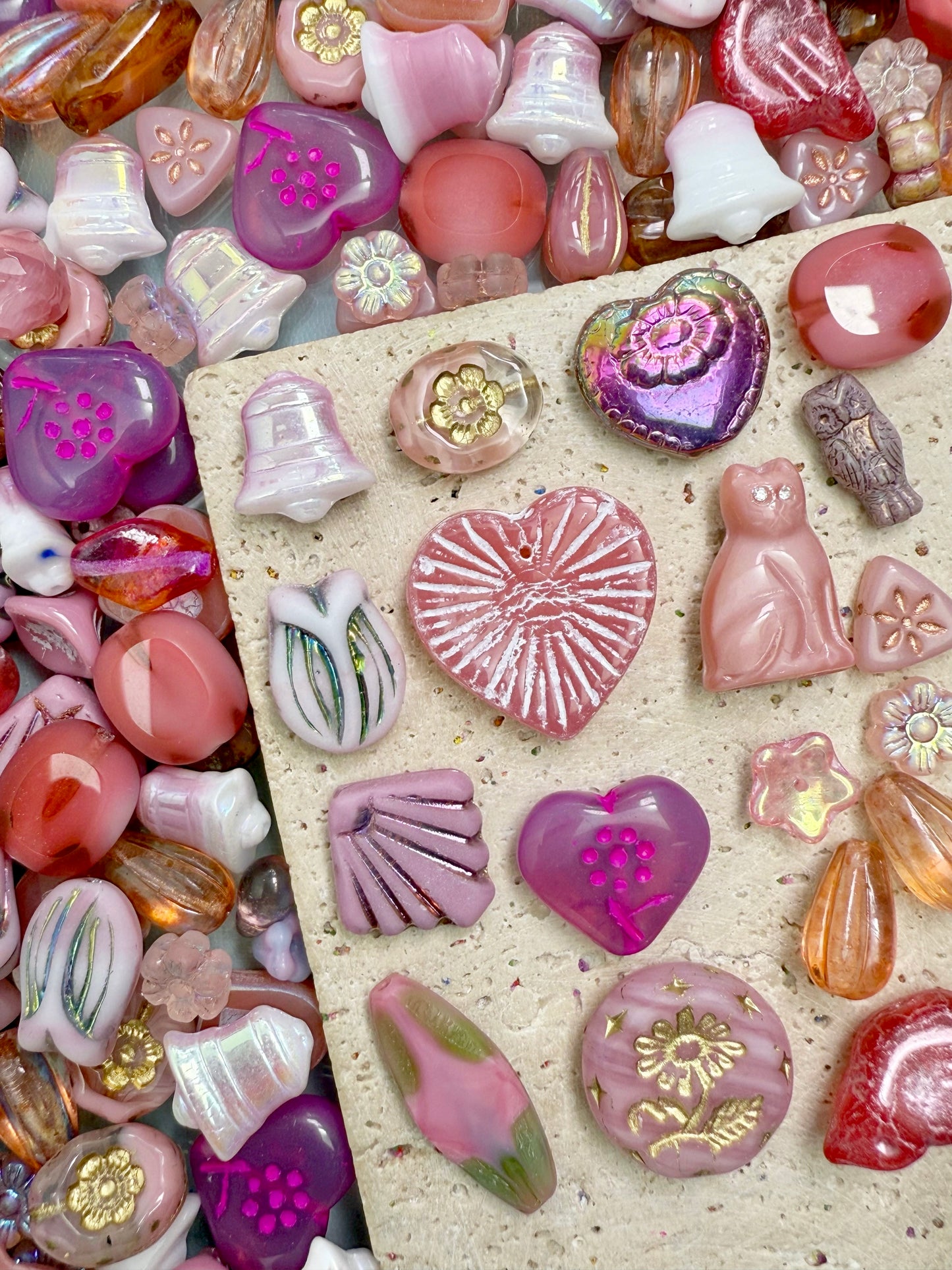 【Glass Treasure Bag】Exquisite charms with different themes, for bracelet/keychain/necklaces diy