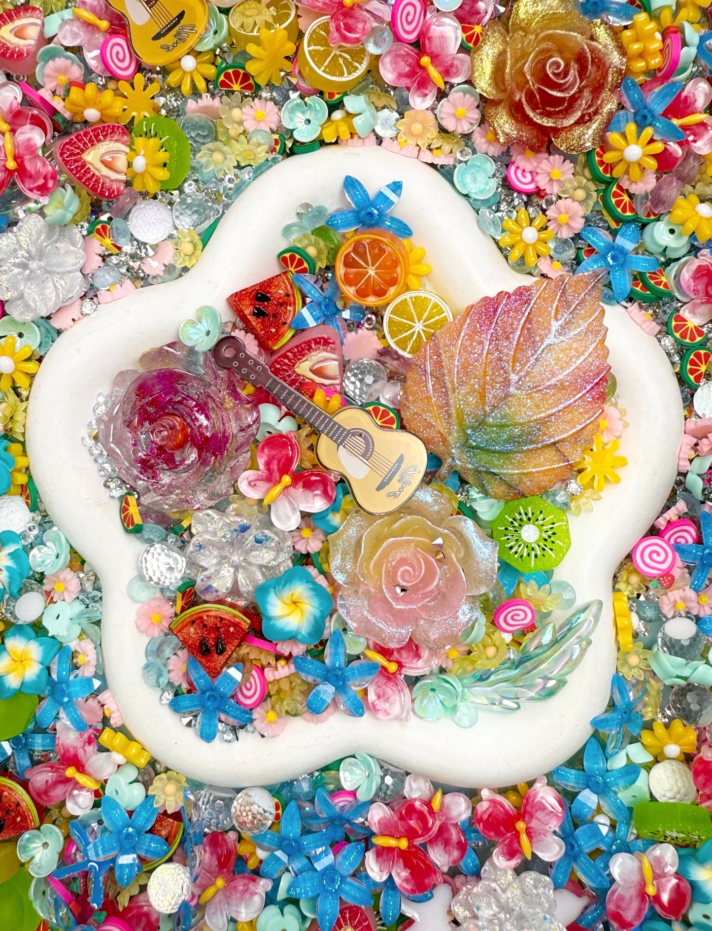 【Blooming Garden】Luminous flowers and rhinestone mixes, display/junk journal/phonecase craftings
