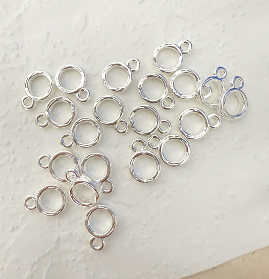 A001.NEW【Wear-Resistant Supplies】white gold/yellow gold plated brass charms