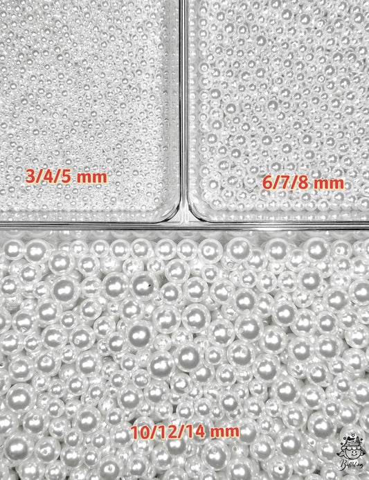 【Pearly Pearl】undrilled mix pearl charms for display, frame deco