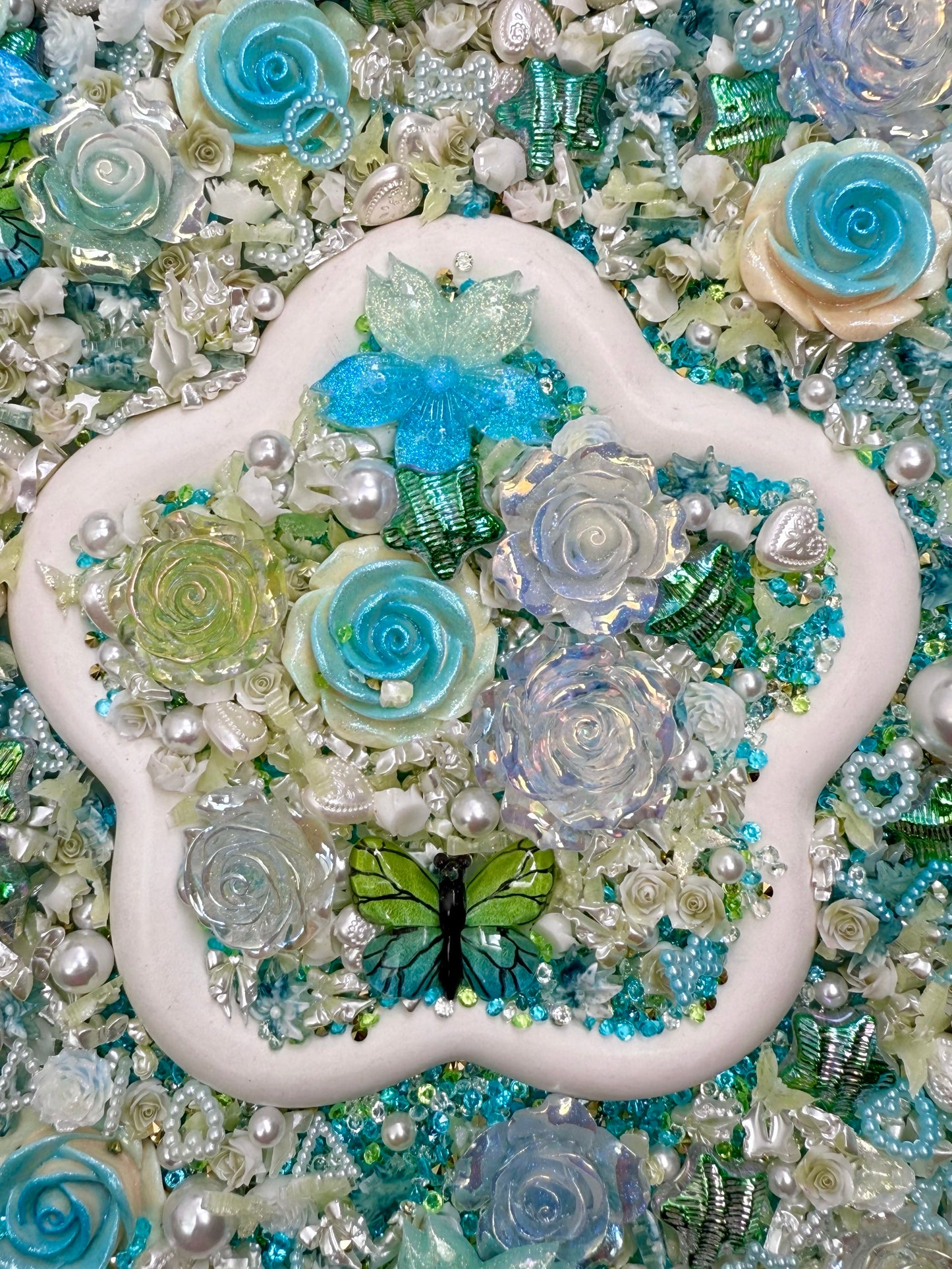 【Blooming Garden】Luminous flowers and rhinestone mixes, display/junk journal/phonecase craftings