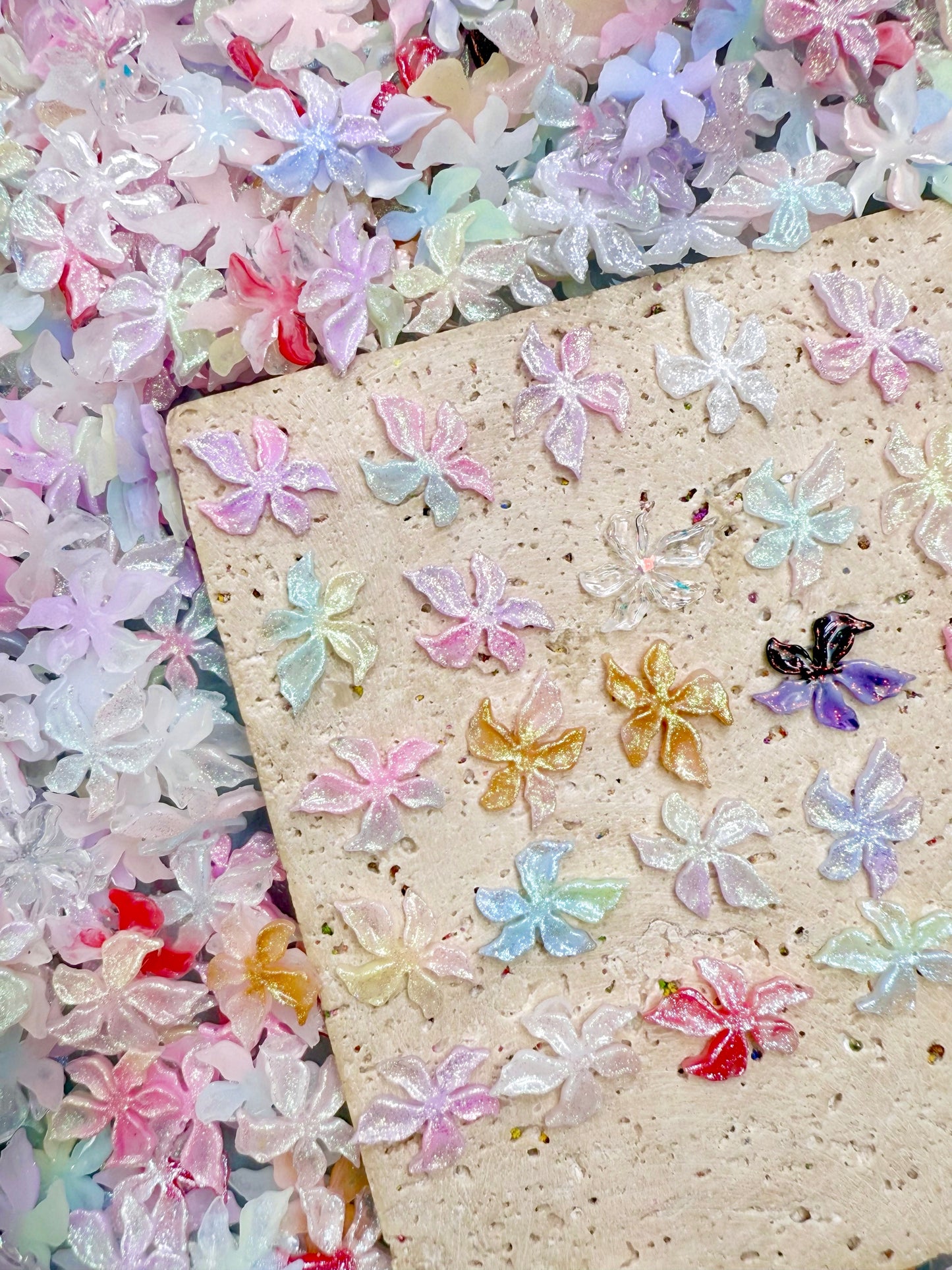 【Hothouse Flower】soft luminous resin mix,  Nail art/Craft supplies