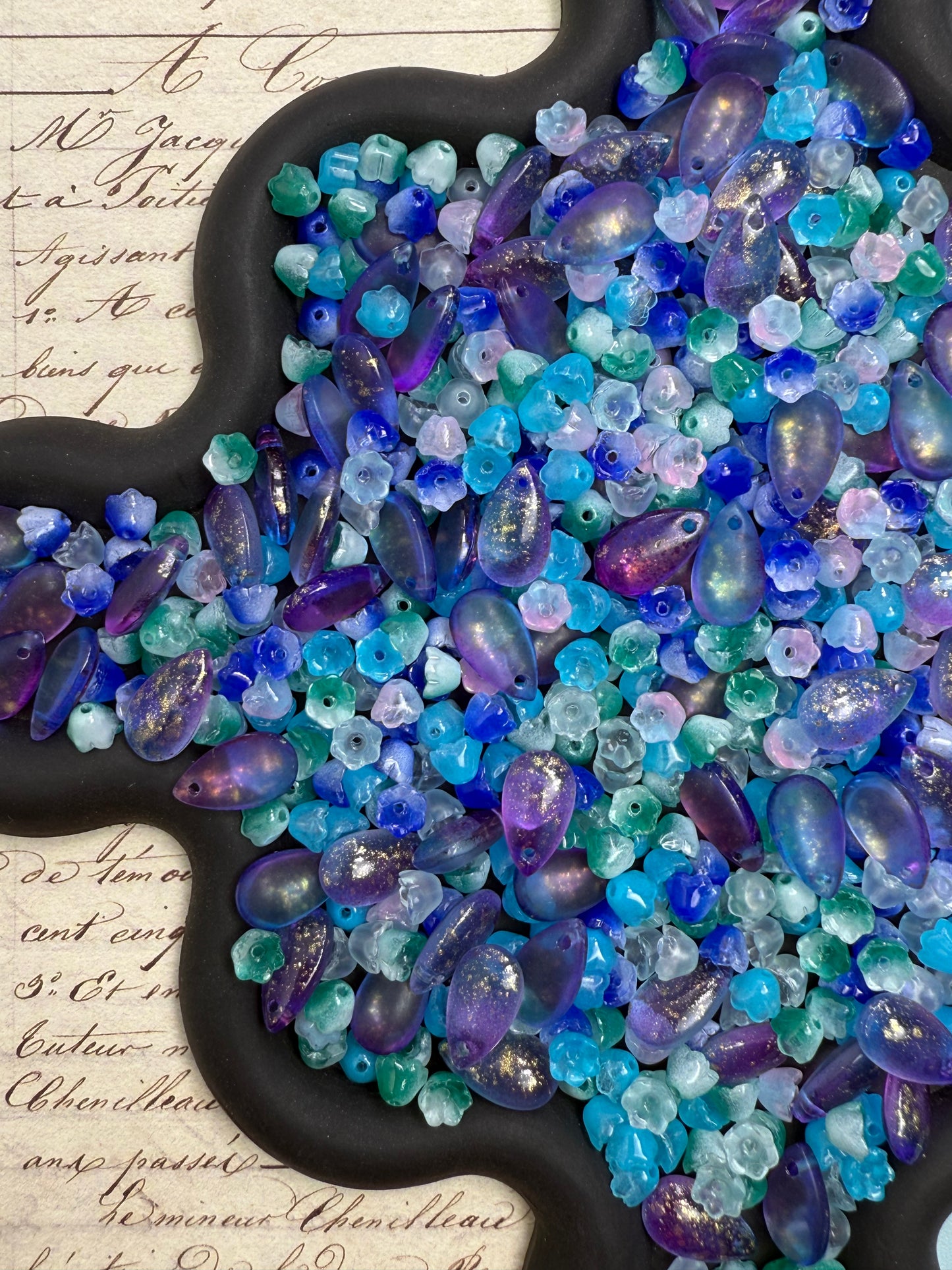 【Lolli Bulb】glass flora/lightbulb beads