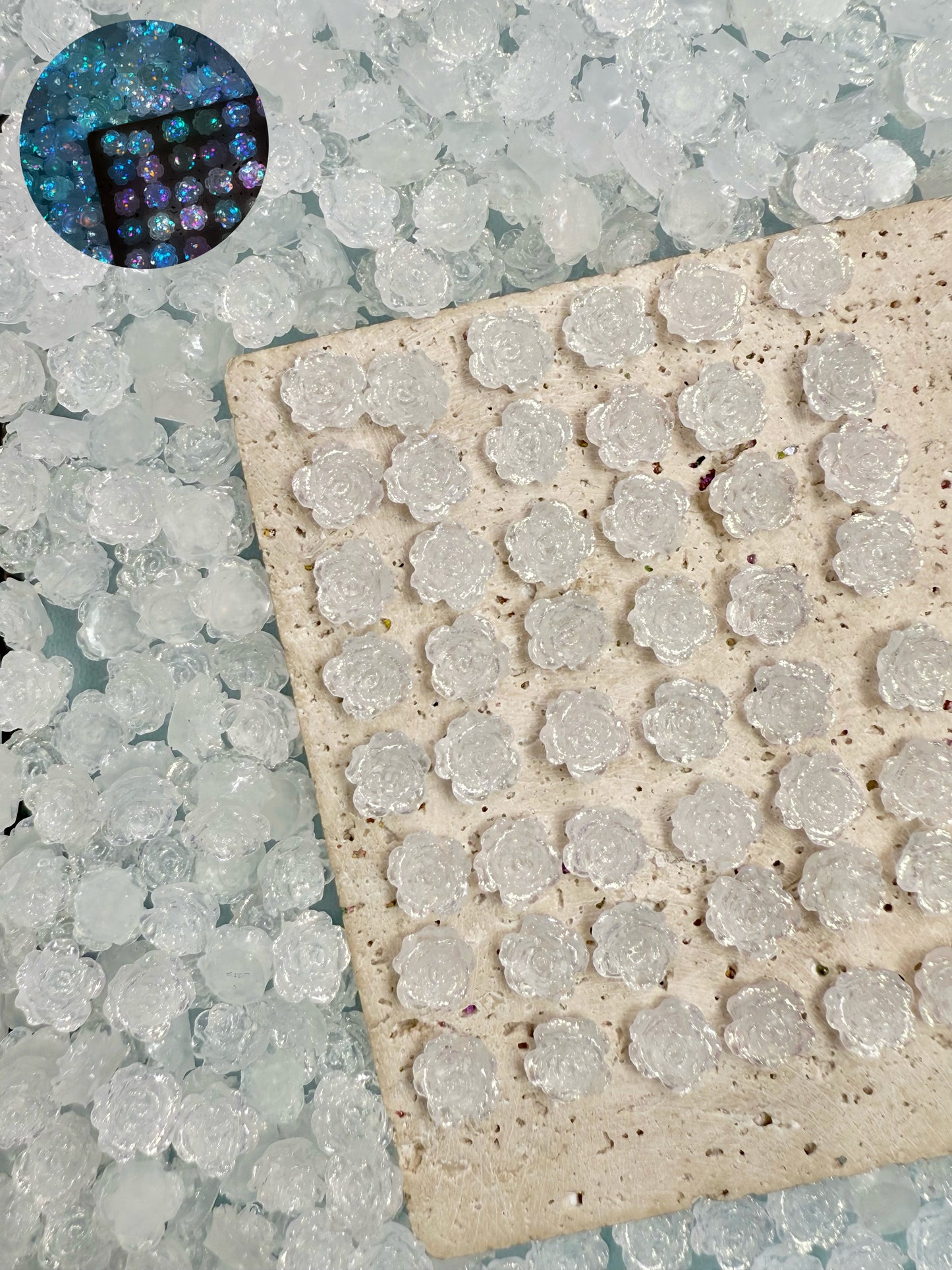 【Hothouse Flower】soft luminous resin mix,  Nail art/Craft supplies