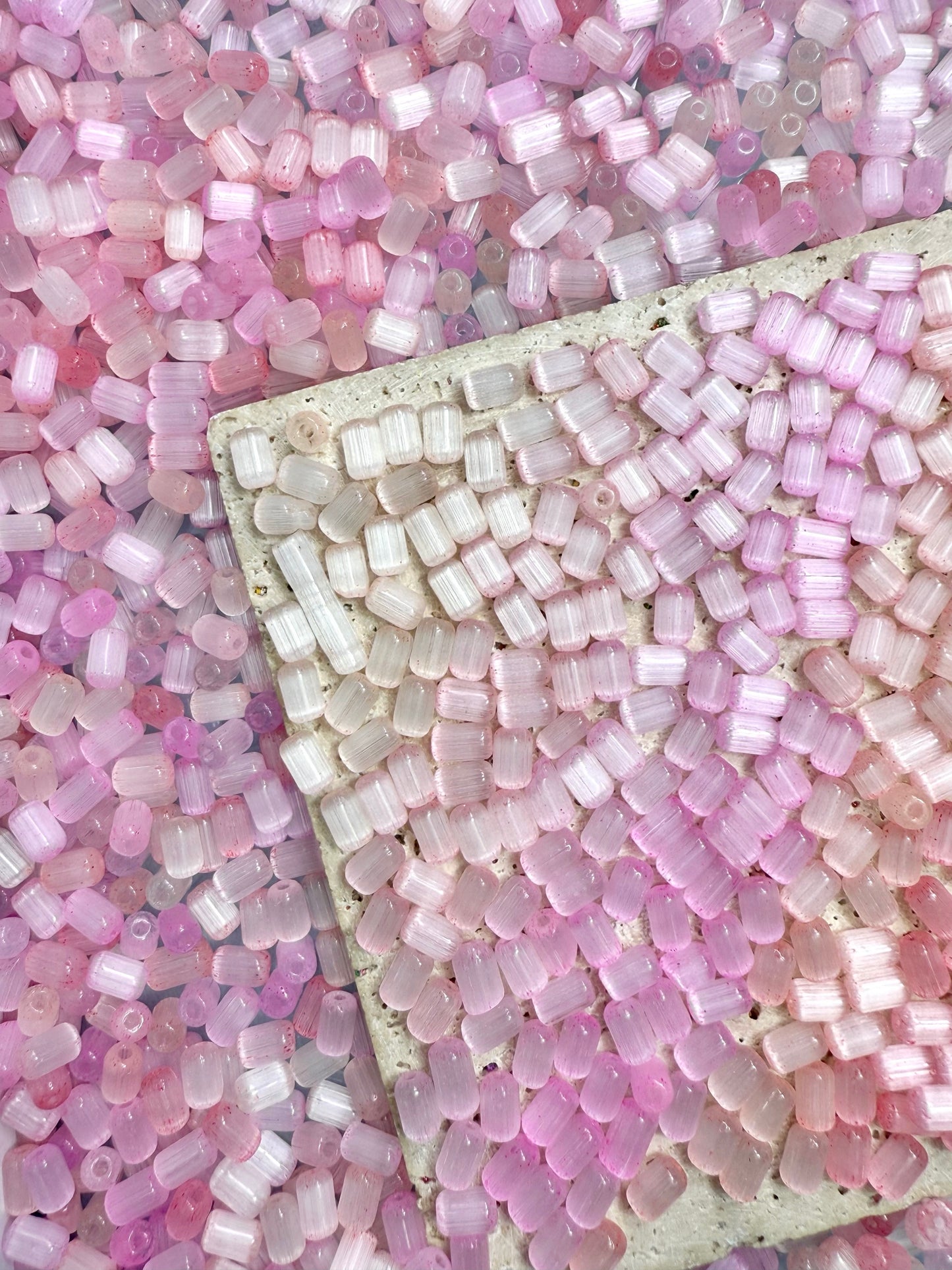 A001.NEW【Mini Cats Eye 2】special-shape glass cats-eye seed beads mix, earring, bracelet, necklace, keychain