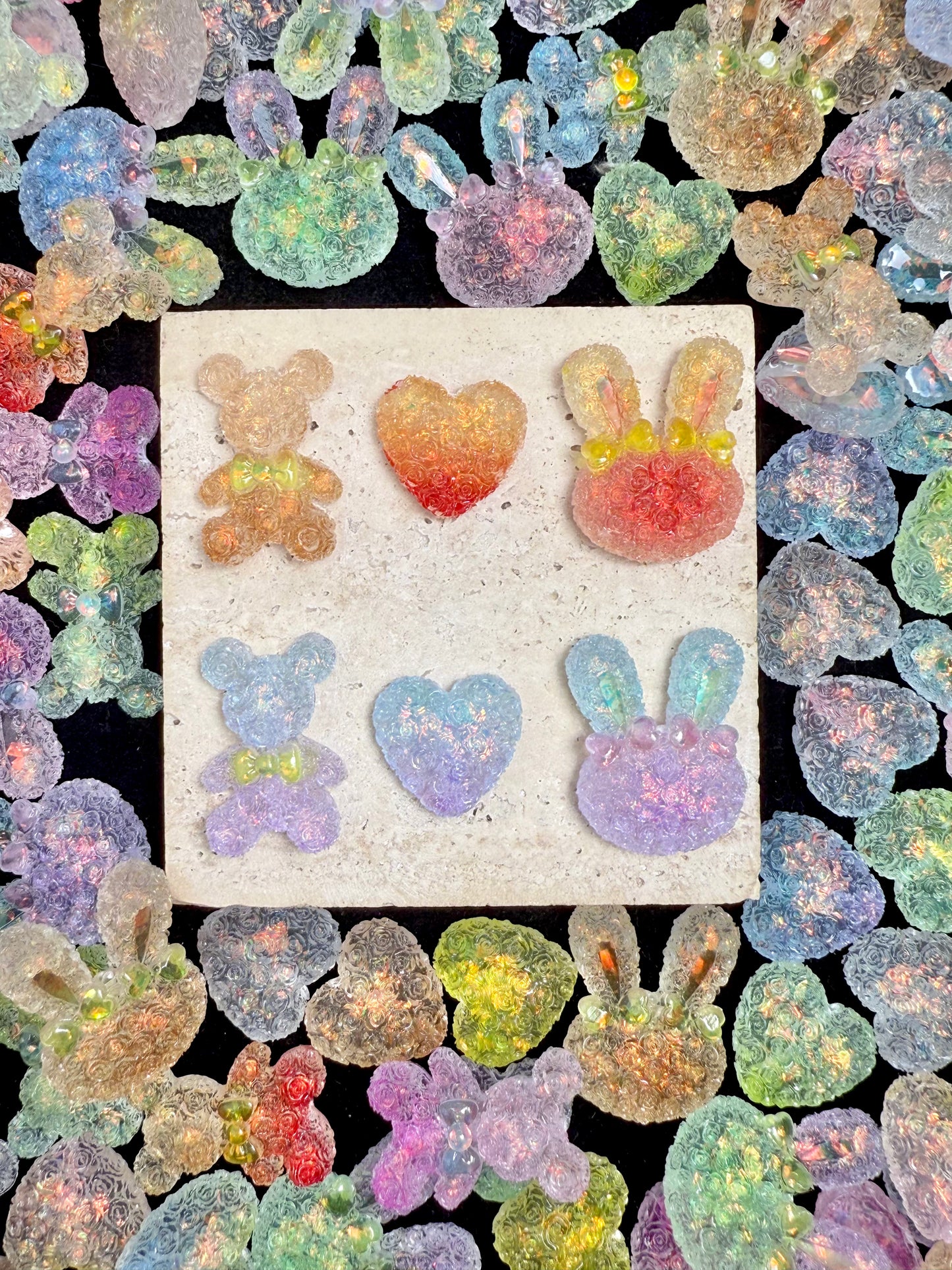 【Monde Floral】Résines florales, décoration de cadre photo/tout artisanat