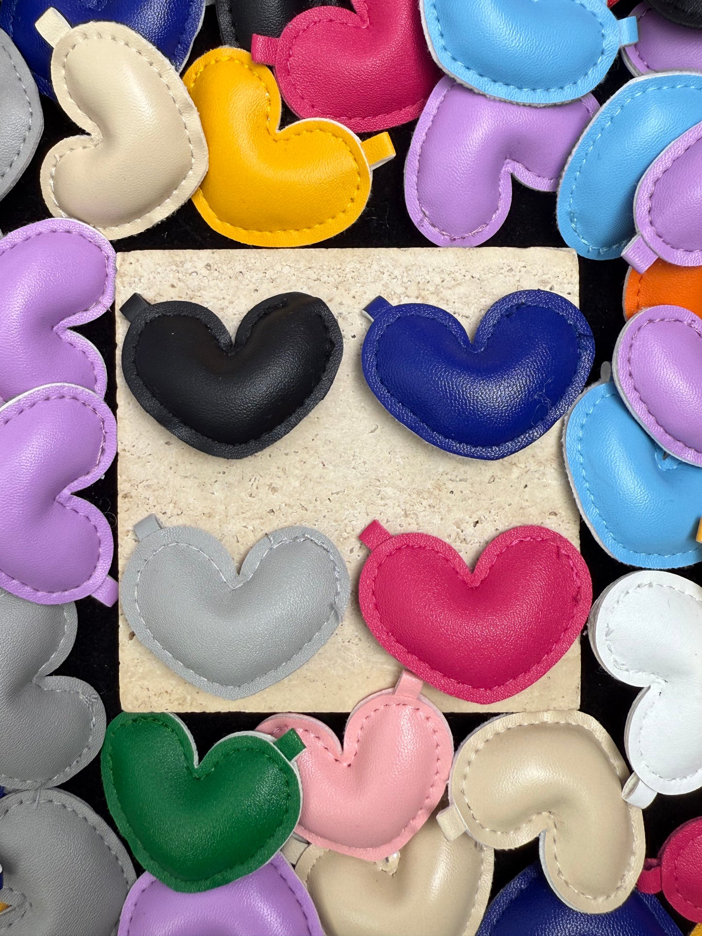 【Leather Charm】leathery charms, earring/keychain/clothes deco