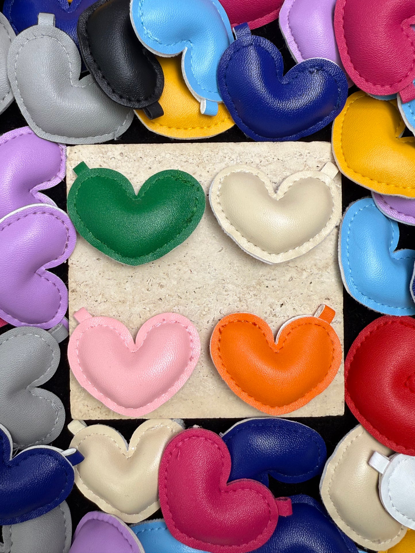 【Leather Charm】leathery charms, earring/keychain/clothes deco