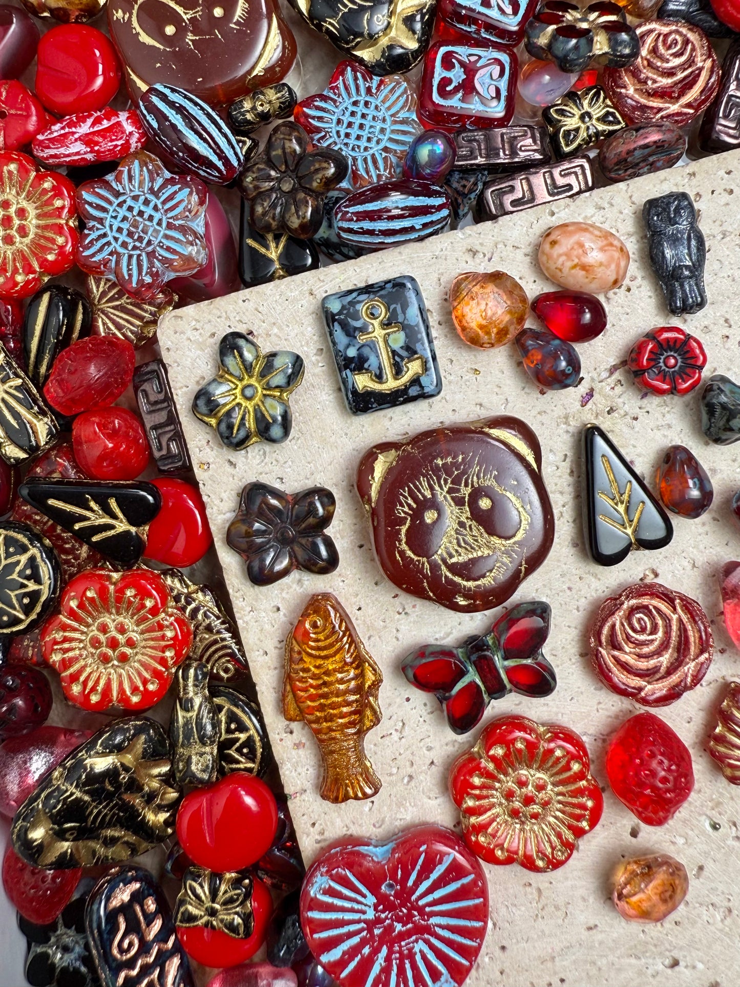 【Glass Treasure Bag】Exquisite charms with different themes, for bracelet/keychain/necklaces diy