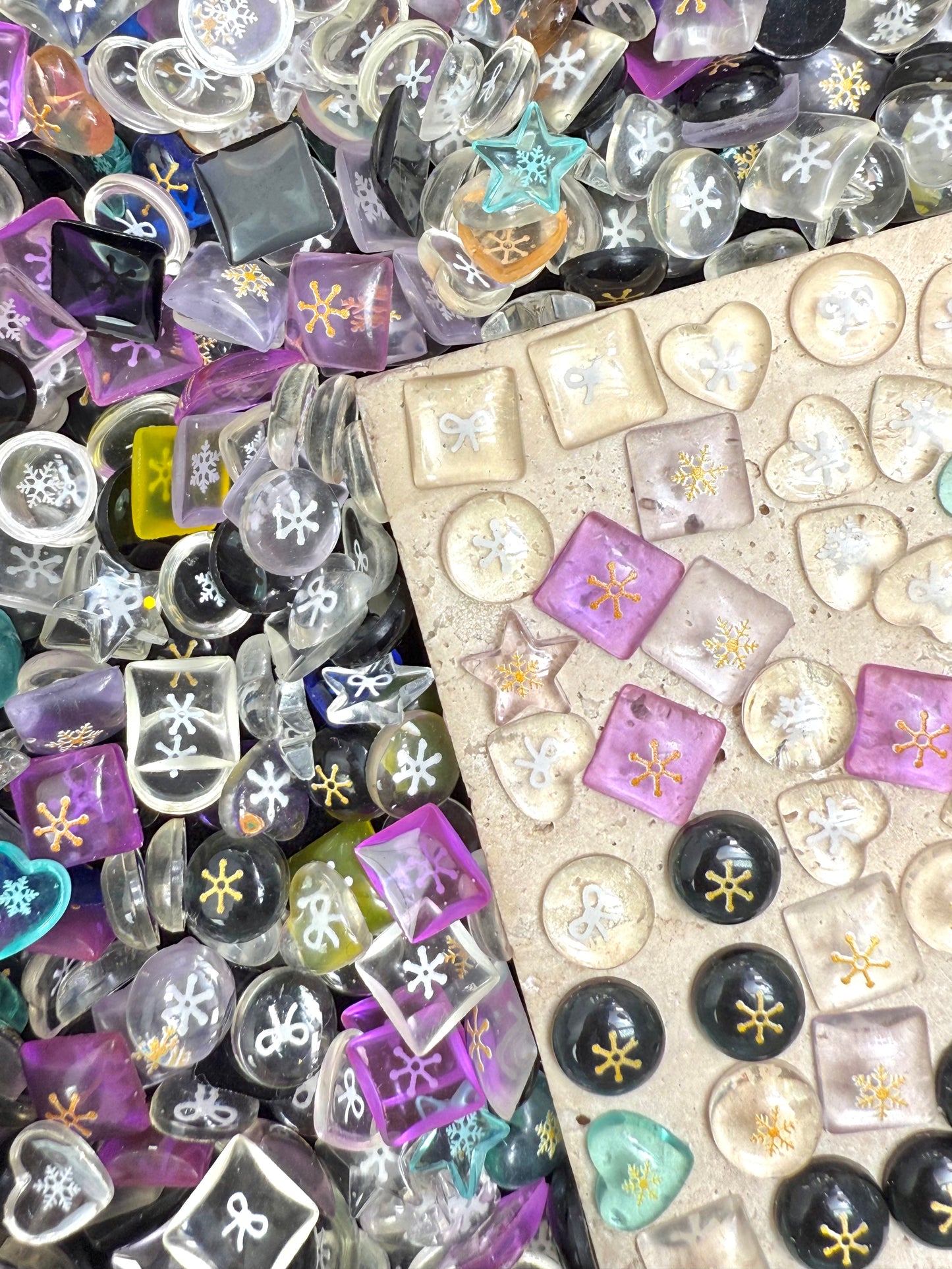 【Jelly Baby】non-lumi colorful resin mix, hairpin/phonecases diy