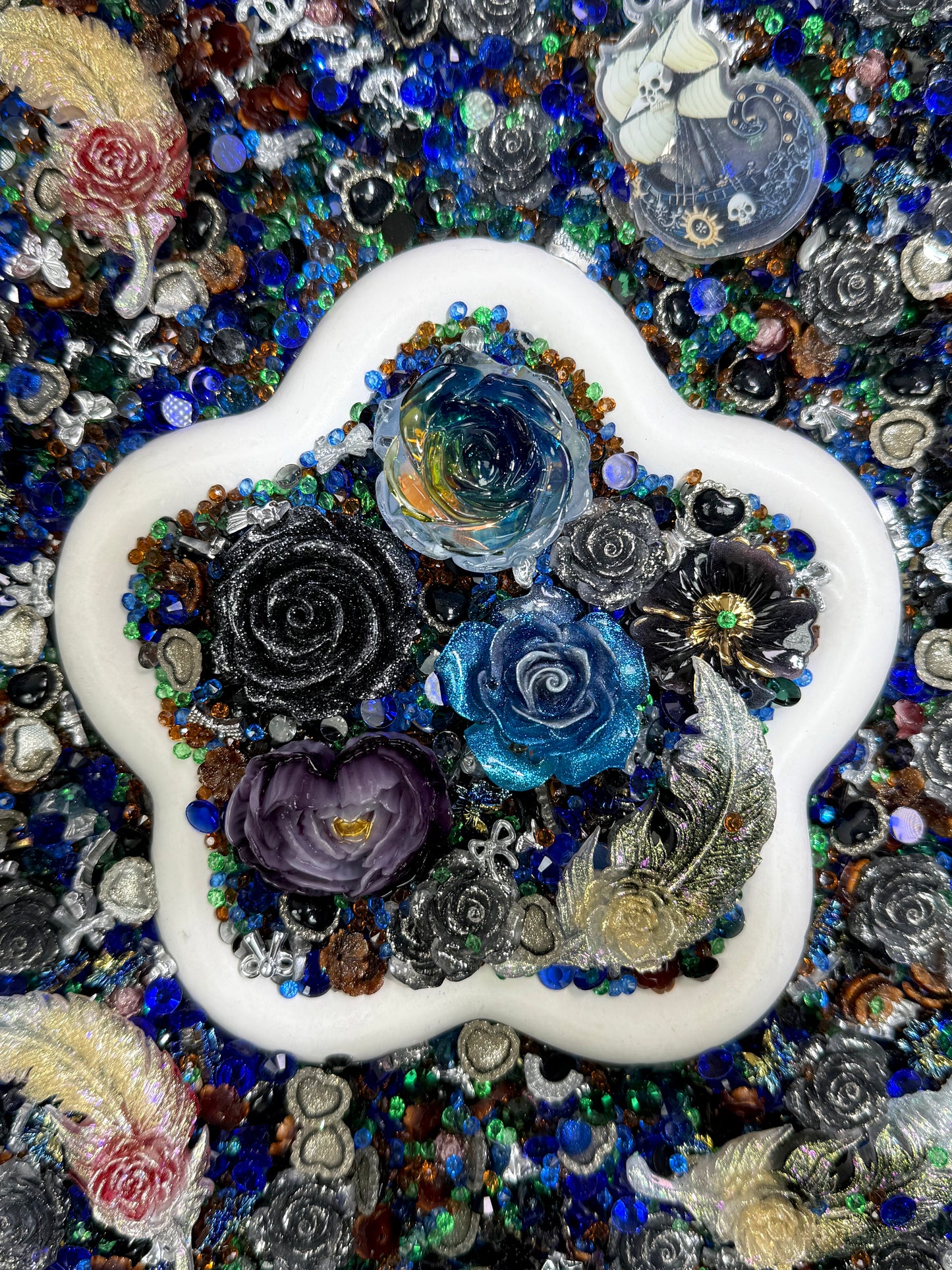 【Blooming Garden】Luminous flowers and rhinestone mixes, display/junk journal/phonecase craftings