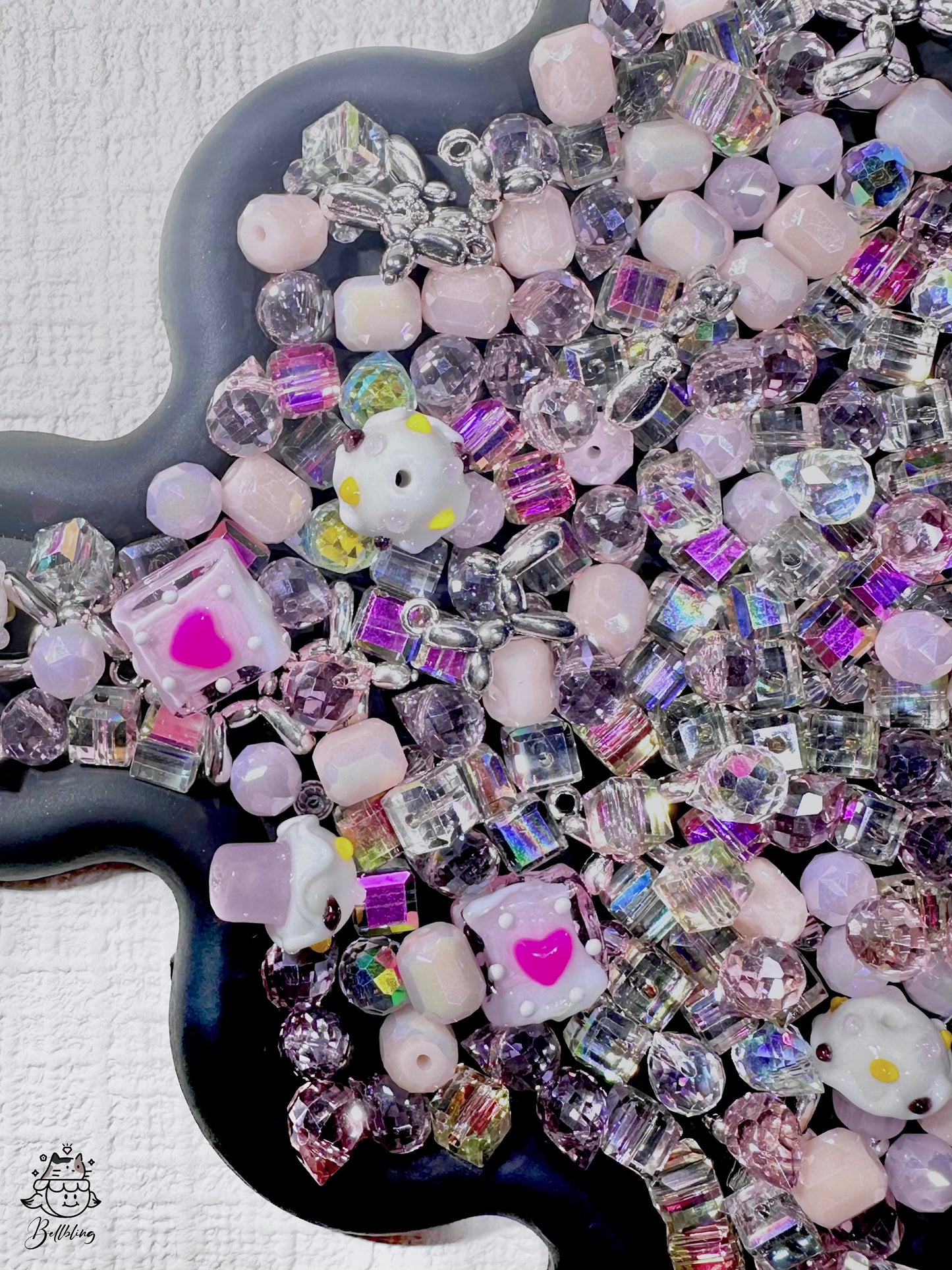 A001.NEW【Dewdrop Sparkle】8*10 mm dewdrop glass beads