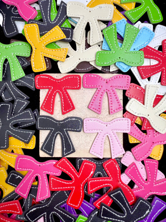 【Leather Charm】leathery charms, earring/keychain/clothes deco