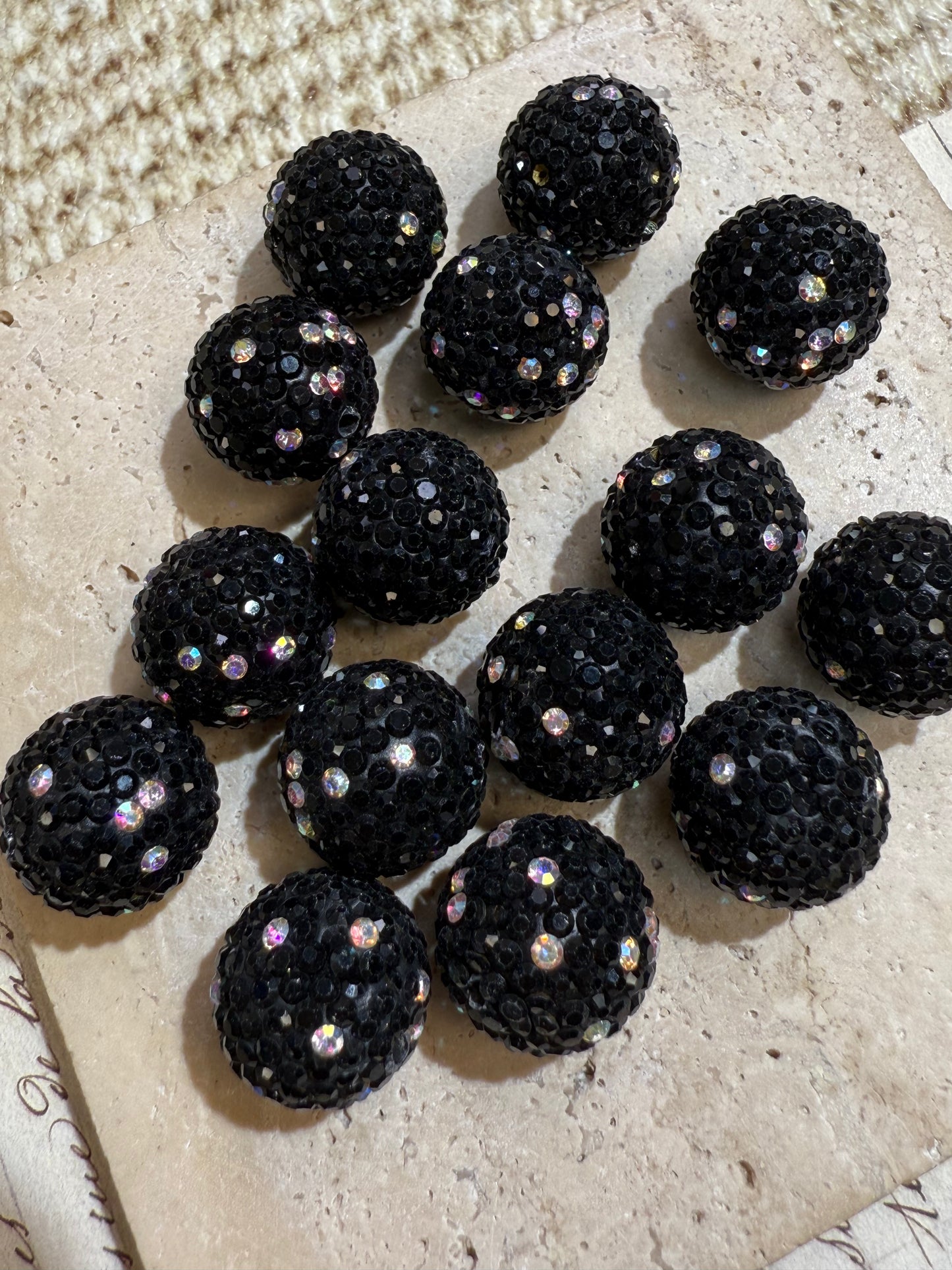 【Diamond Beads】glass rhinestone diamond beads 16mm