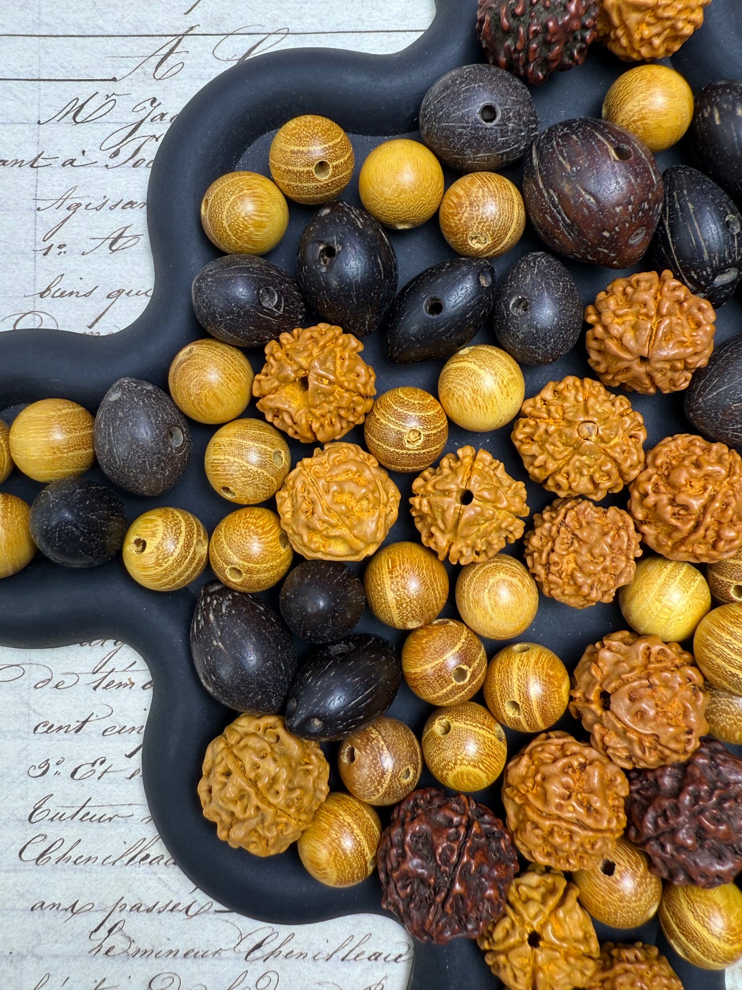 【Woody Aroma】Fragrant Wood Beads Mix