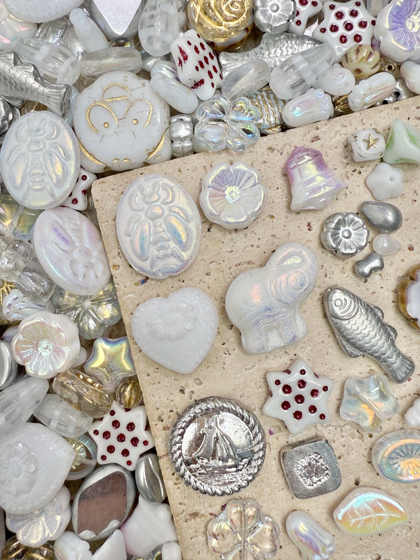 【Glass Treasure Bag】Exquisite charms with different themes, for bracelet/keychain/necklaces diy