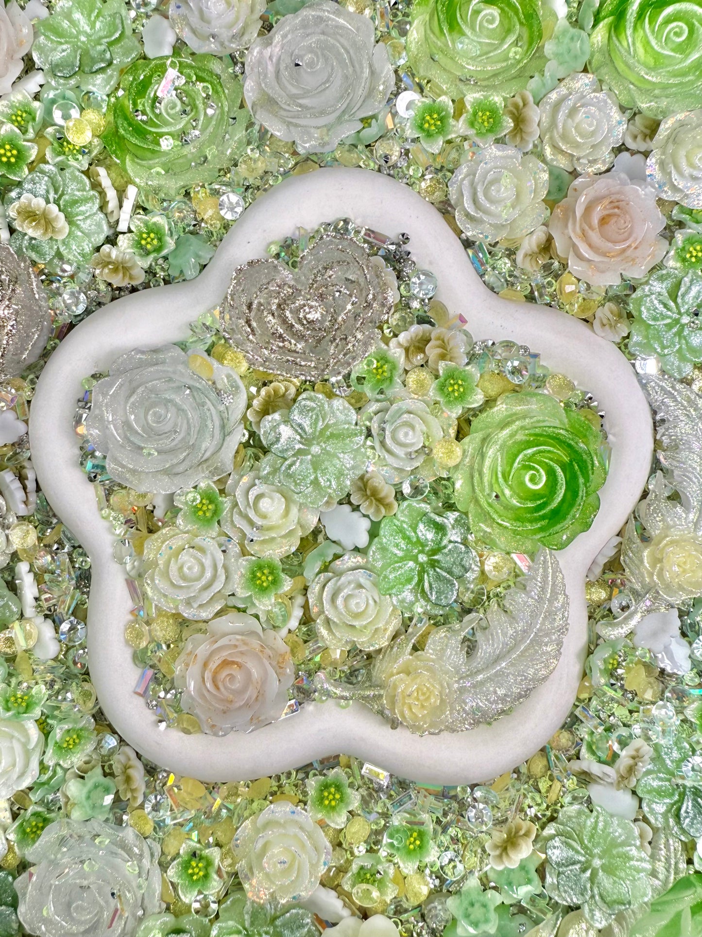 【Blooming Garden】Luminous flowers and rhinestone mixes, display/junk journal/phonecase craftings