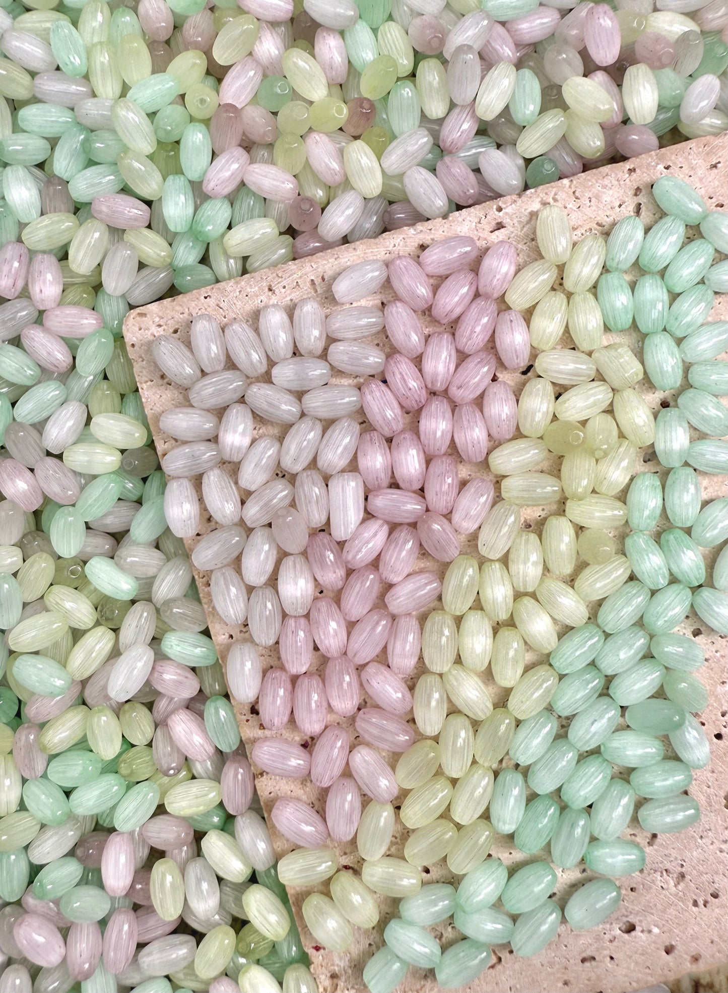 A001.NEW【Mini Cats Eye 2】special-shape glass cats-eye seed beads mix, earring, bracelet, necklace, keychain