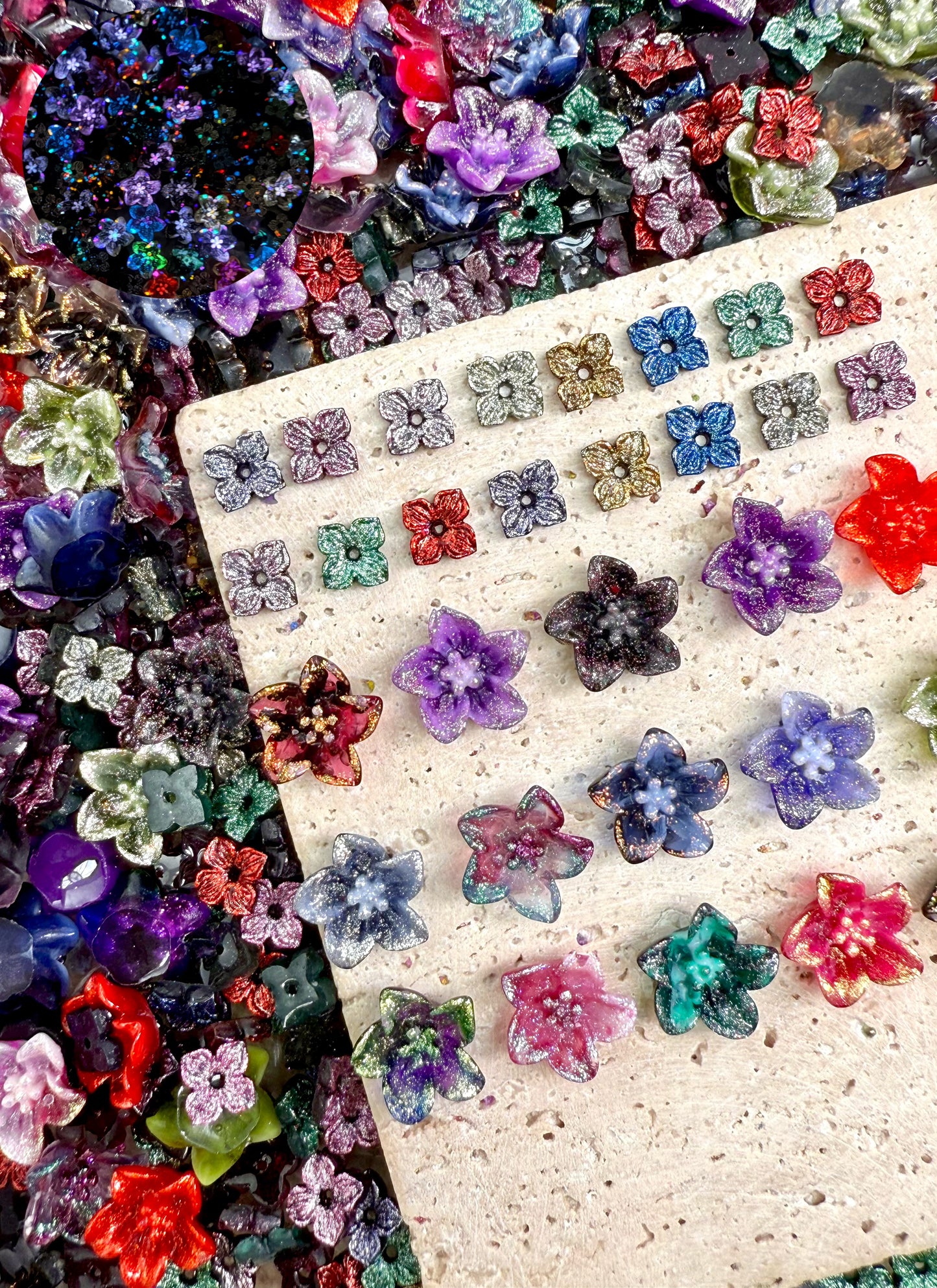 【Hothouse Flower】soft luminous resin mix,  Nail art/Craft supplies