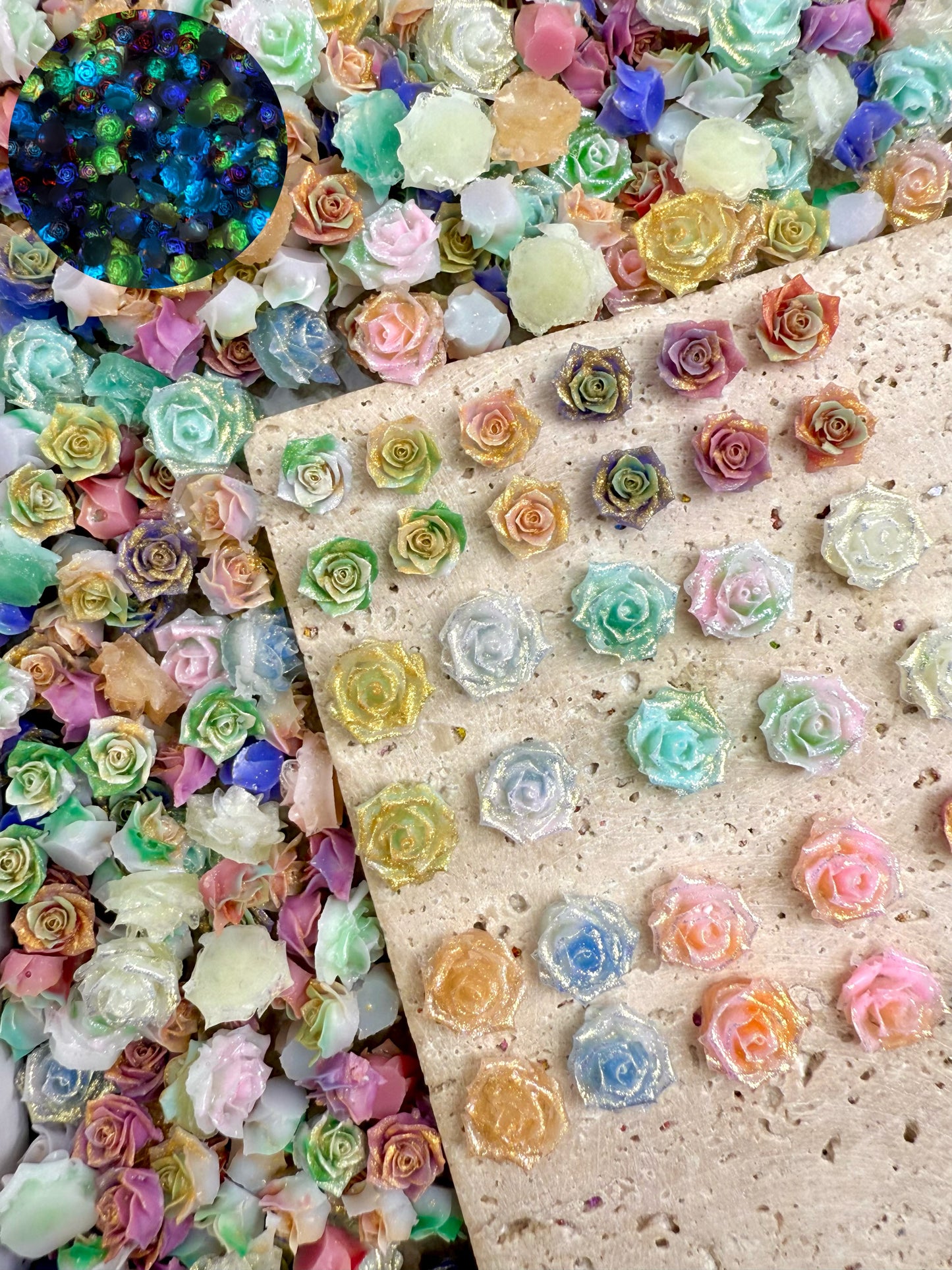 【Hothouse Flower】soft luminous resin mix,  Nail art/Craft supplies