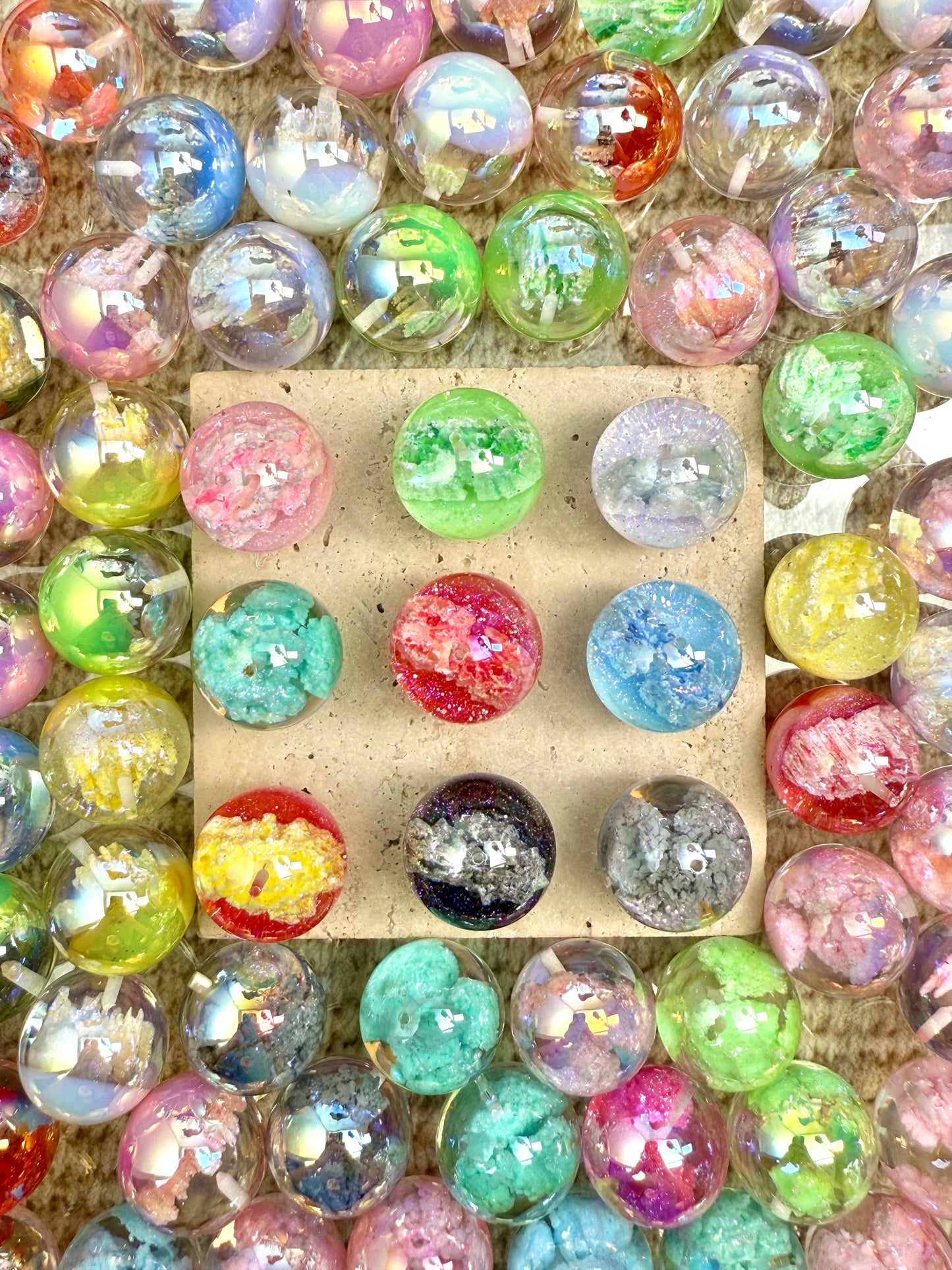 【Glittery Castle】Fancy Glittery acrylics beads