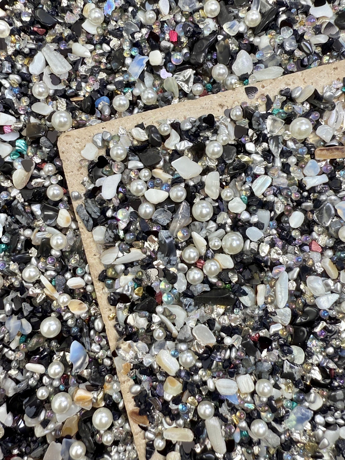 【Crystal Sandi】DIY crushed crystal/shell gravels DIY Nail materials, resin making or display