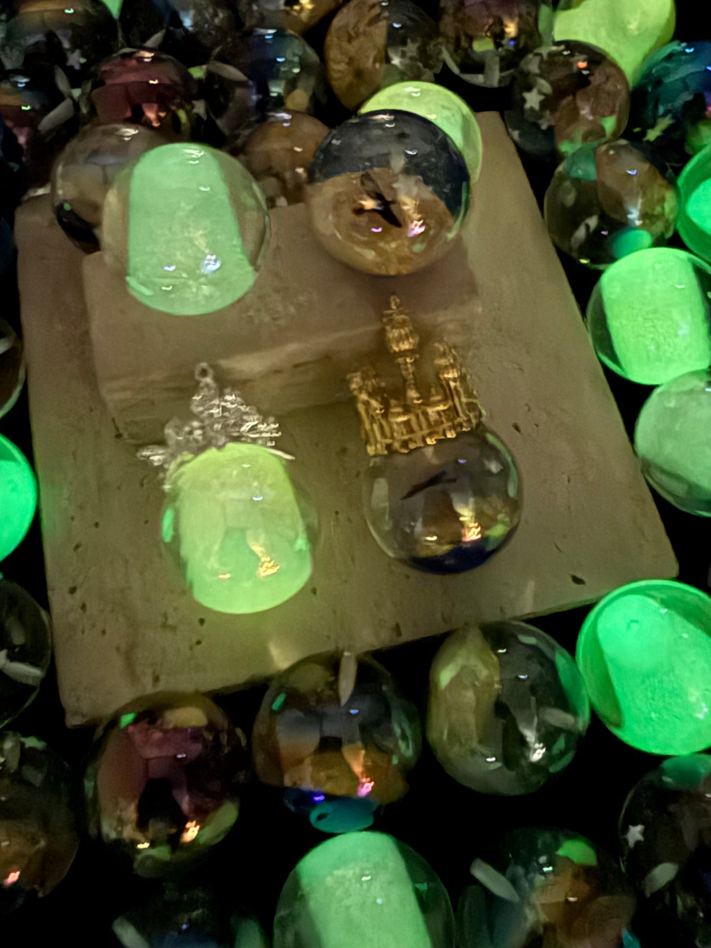 【Glittery Castle】Fancy Glittery acrylics beads