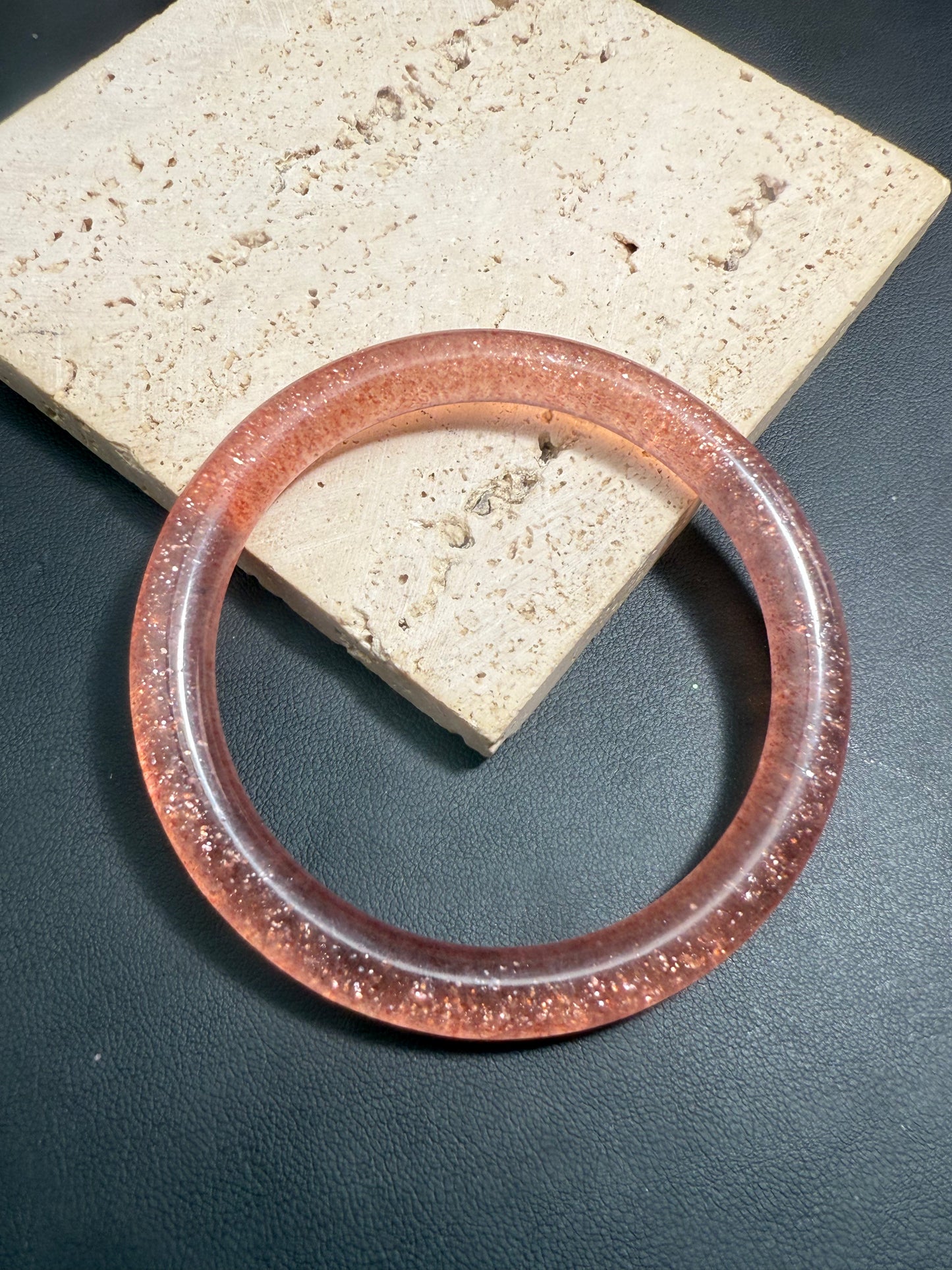 【Luxury Bangle】fancy luxury strawberry quartz bangles