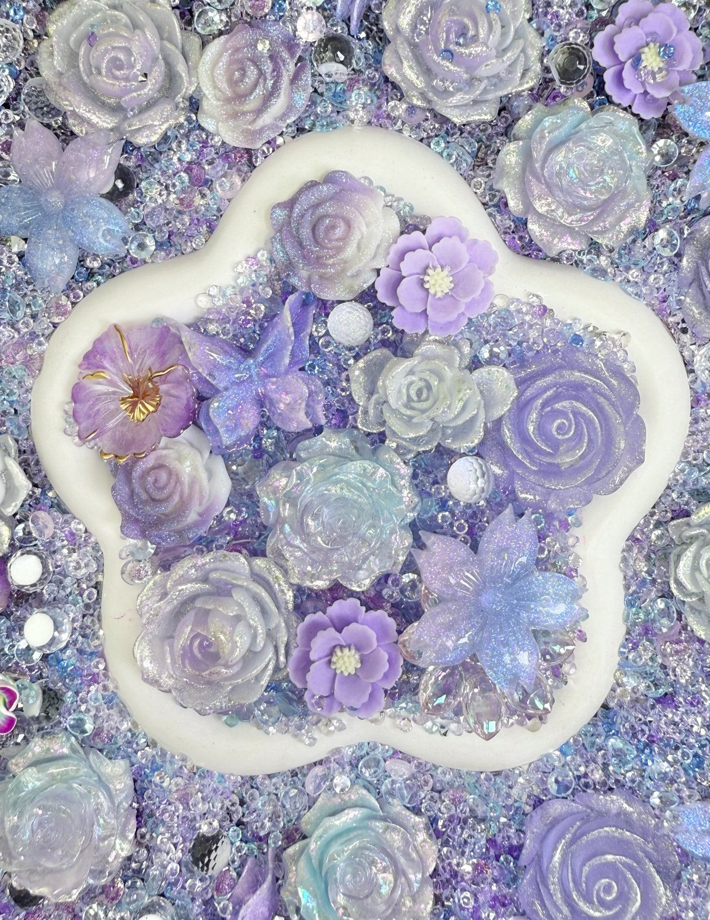 【Blooming Garden】Luminous flowers and rhinestone mixes, display/junk journal/phonecase craftings
