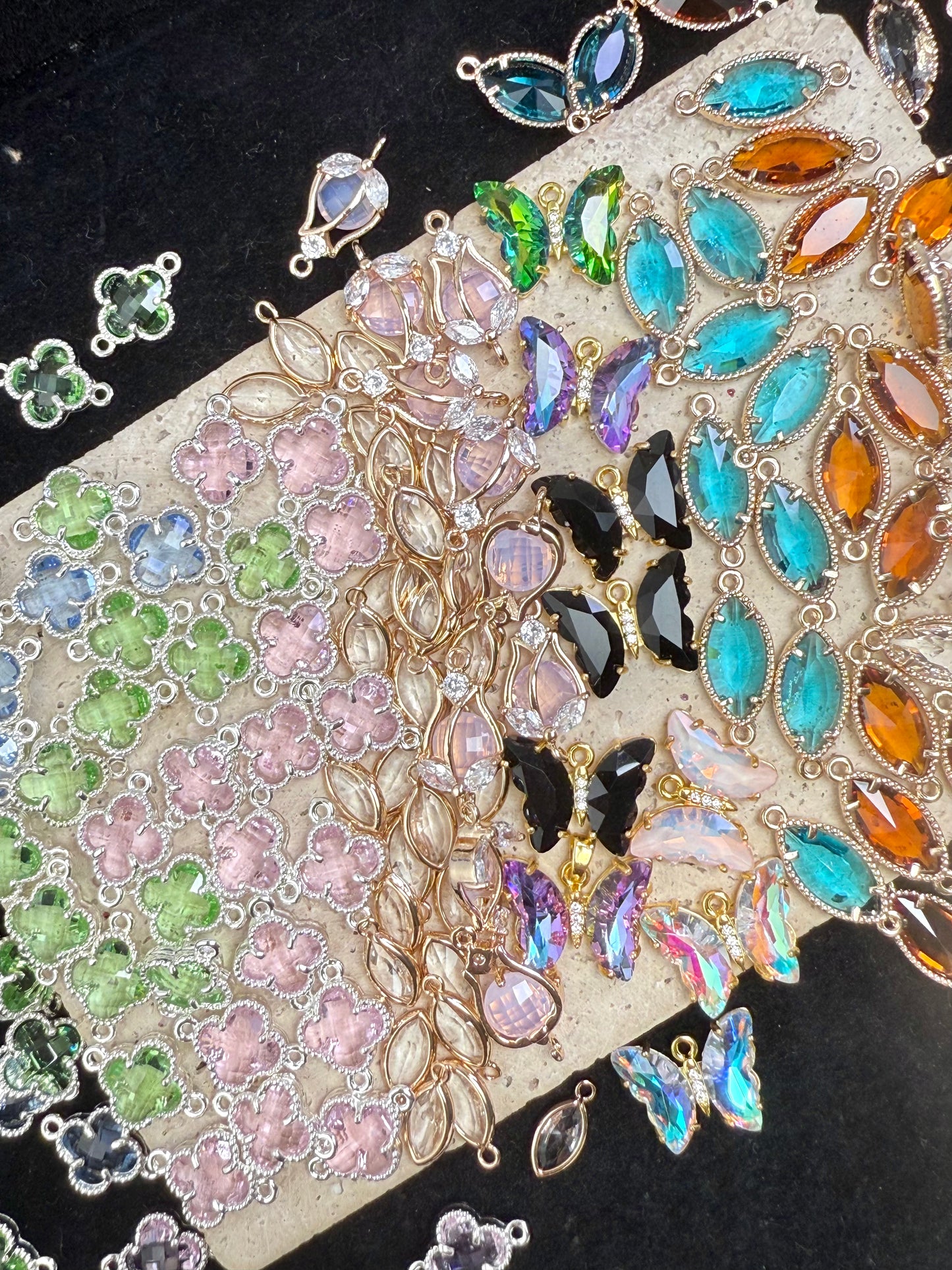 【Treasure Box 2】random mixed pendant charms, copper with 18k gold plated