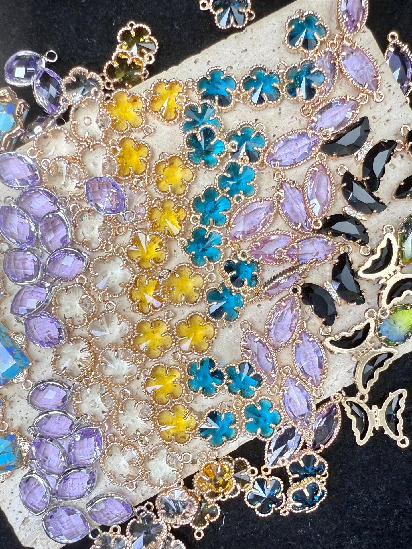 【Treasure Box 2】random mixed pendant charms, copper with 18k gold plated