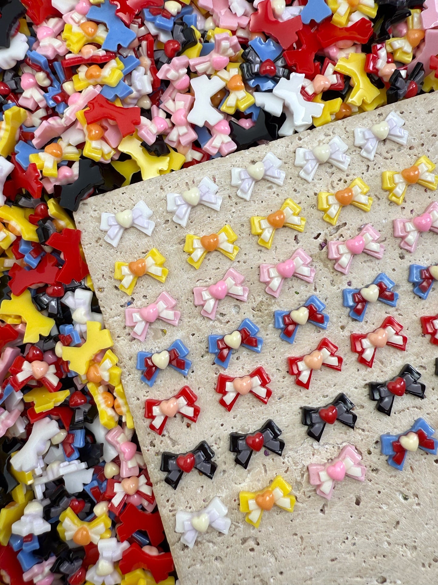 【Rococo Bowtie】romantic artistic bowtie resin, rococo style Nail art/Craft supplies